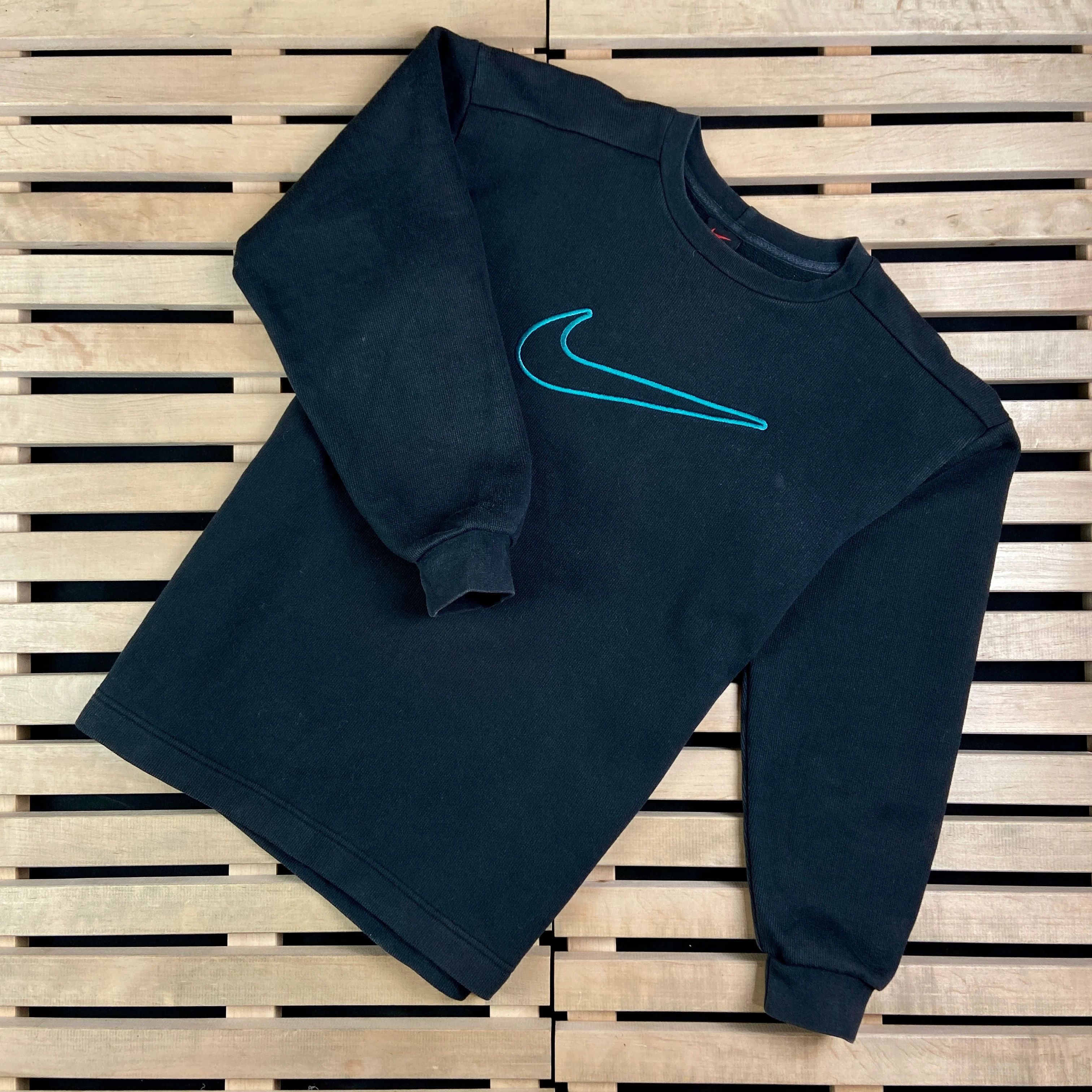 Nike × Vintage Mens Sweatshirt Nike Vintage Size S Big Swoosh Size US S / EU 44-46 / 1 - 1 Thumbnail