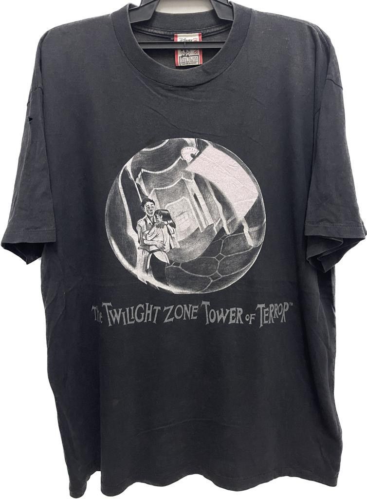image of Expert Horror x Vintage The Twilight Zone Tower Of Terror 90's Shirt in Black, Men's (Size XL)