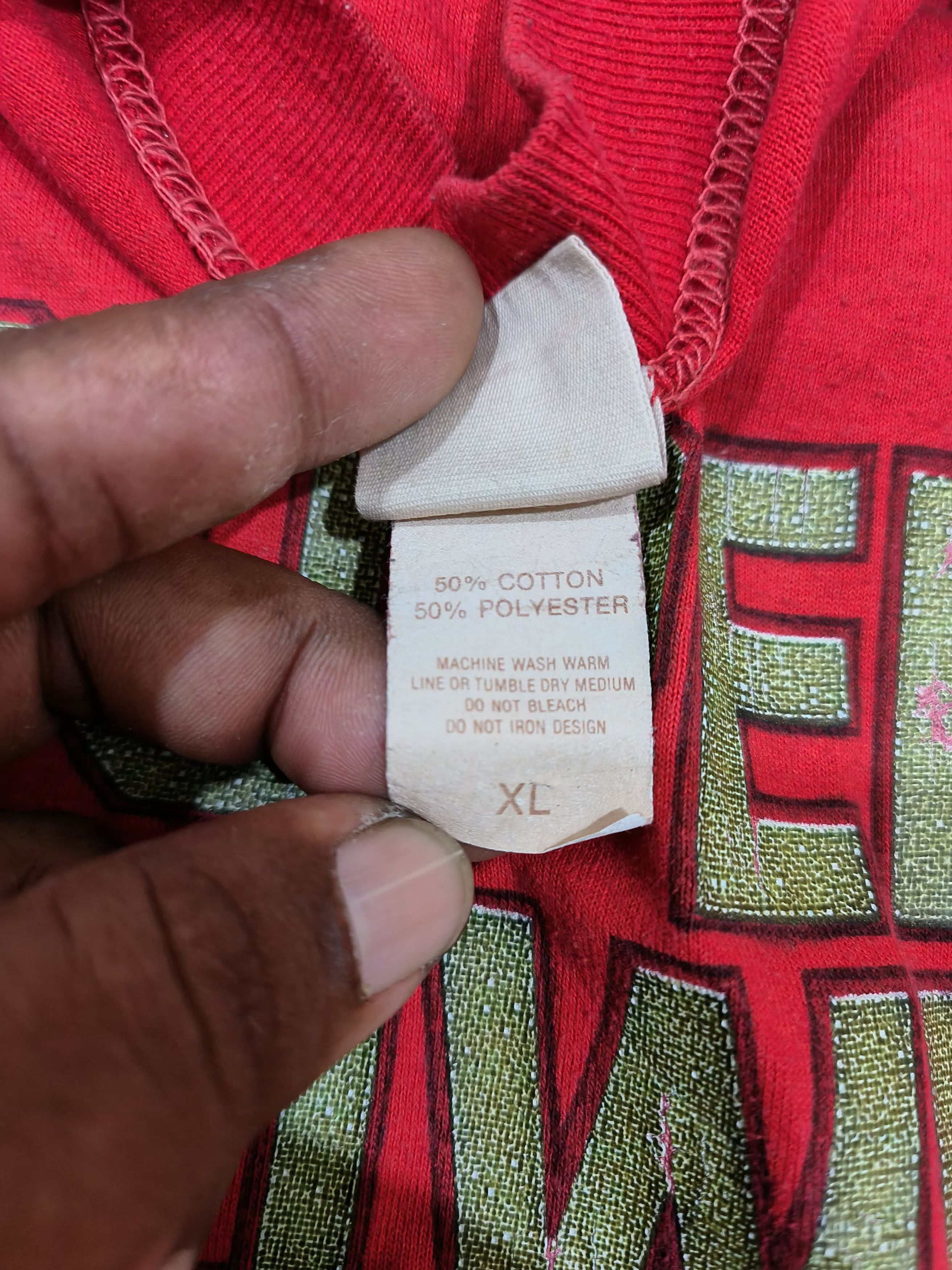 Logo 7 🔥Rare🔥 Vintage Super Bowl Thrashed tee Size US XL / EU 56 / 4 - 4 Thumbnail