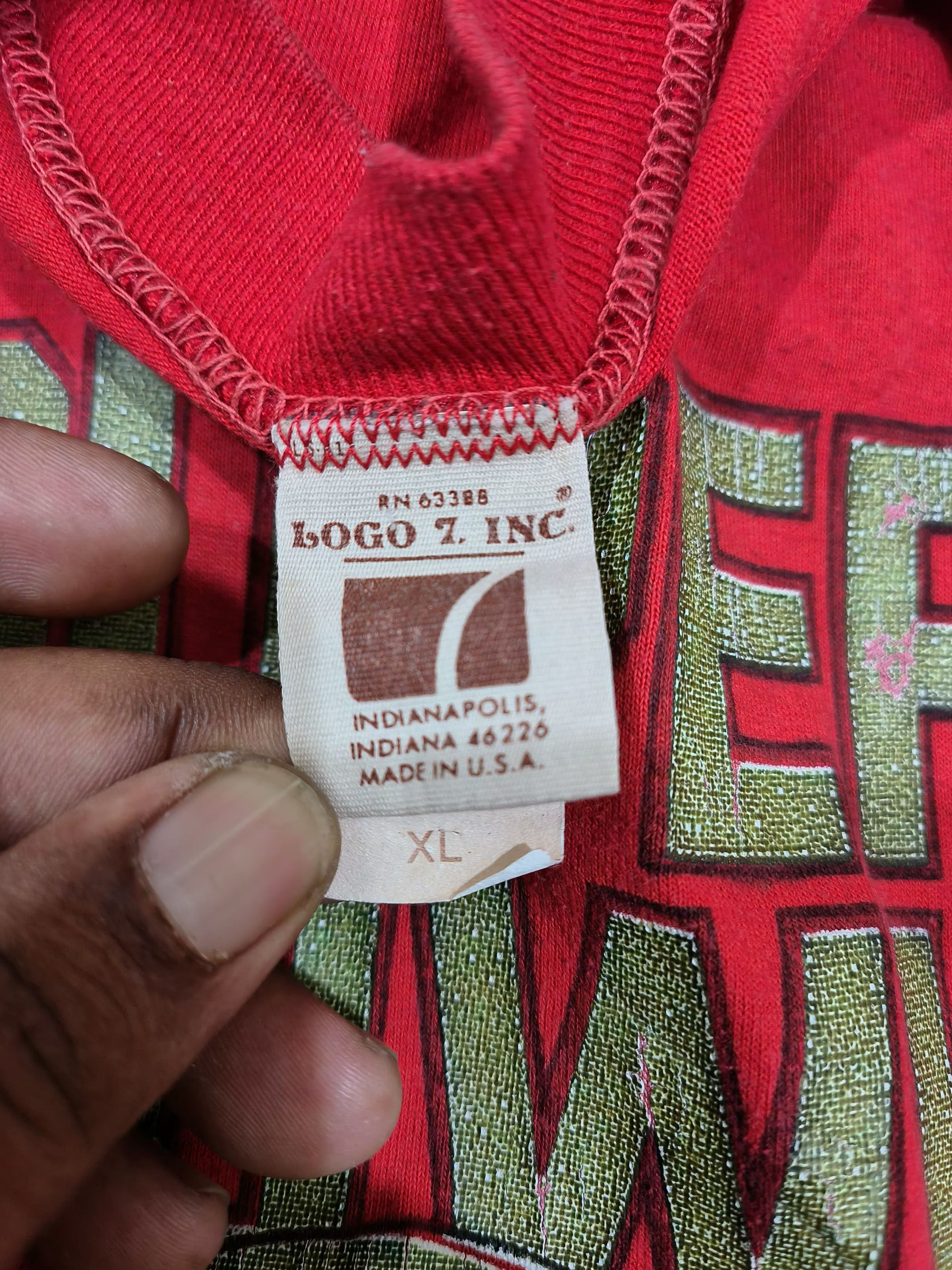 Logo 7 🔥Rare🔥 Vintage Super Bowl Thrashed tee Size US XL / EU 56 / 4 - 3 Thumbnail