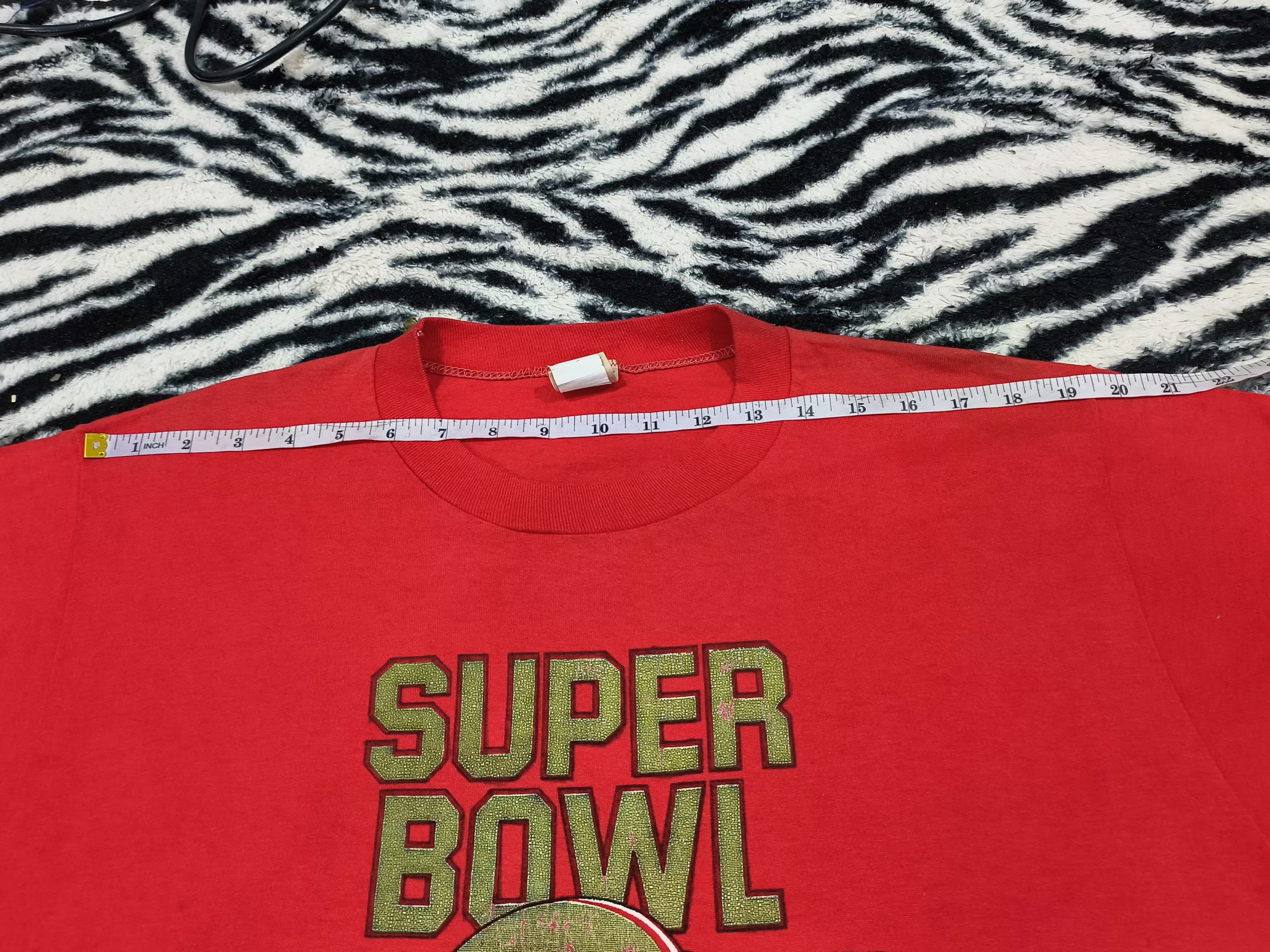 Logo 7 🔥Rare🔥 Vintage Super Bowl Thrashed tee Size US XL / EU 56 / 4 - 11 Thumbnail