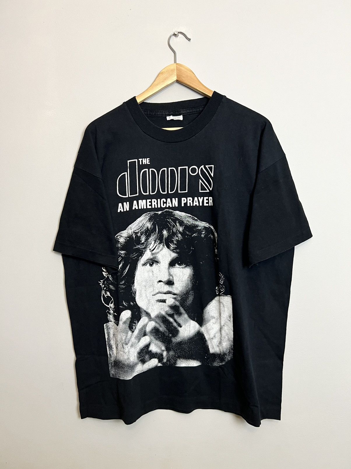 Band Tees Rare Vintage 90s Jim Morrison American Prayer Rock Band Tee Size US XL / EU 56 / 4 - 1 Thumbnail