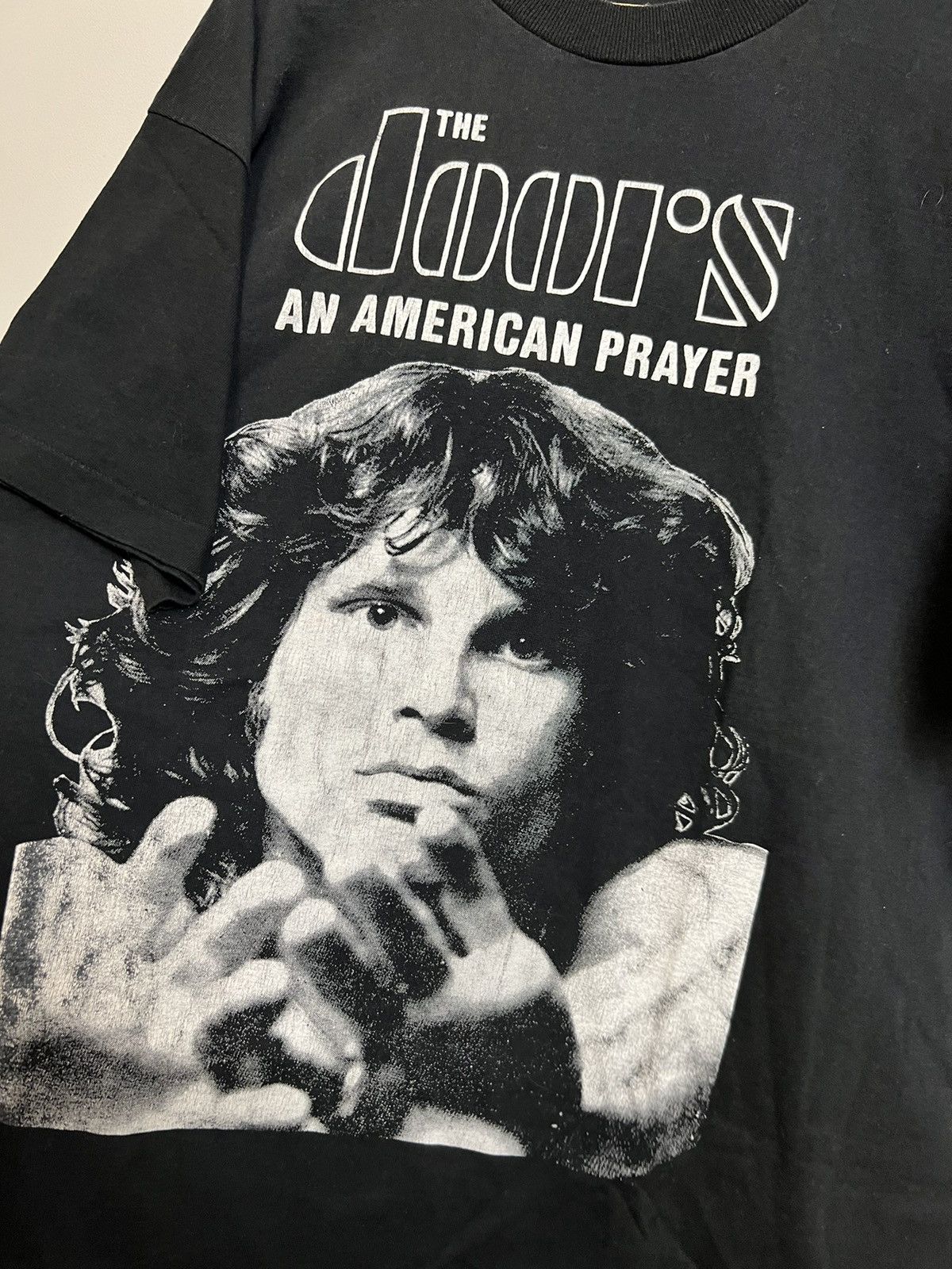 Band Tees Rare Vintage 90s Jim Morrison American Prayer Rock Band Tee Size US XL / EU 56 / 4 - 2 Thumbnail