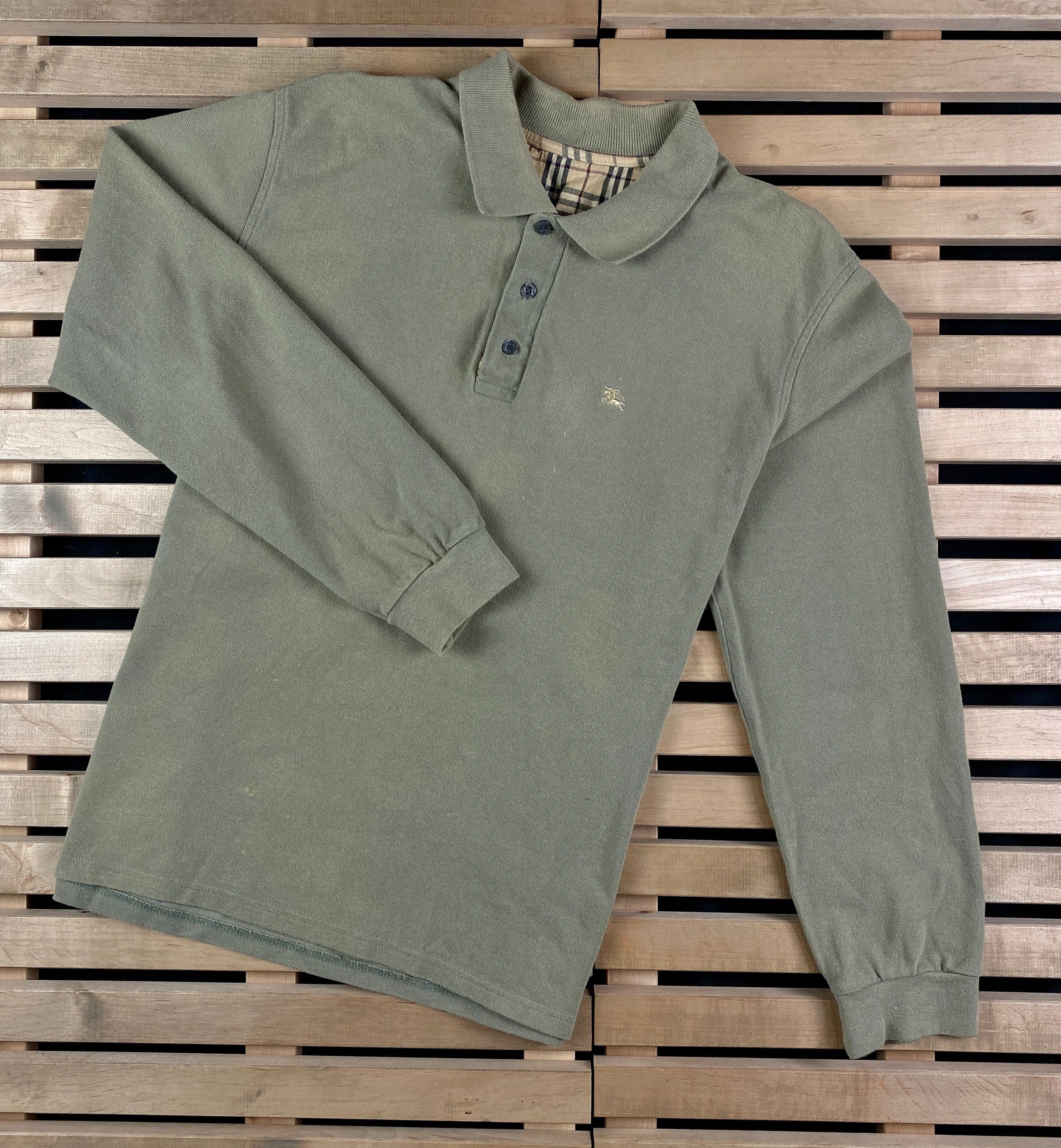 Burberry × Vintage Mens Rugby Sweatshirt Burberry Vintage Size M Size US M / EU 48-50 / 2 - 1 Thumbnail
