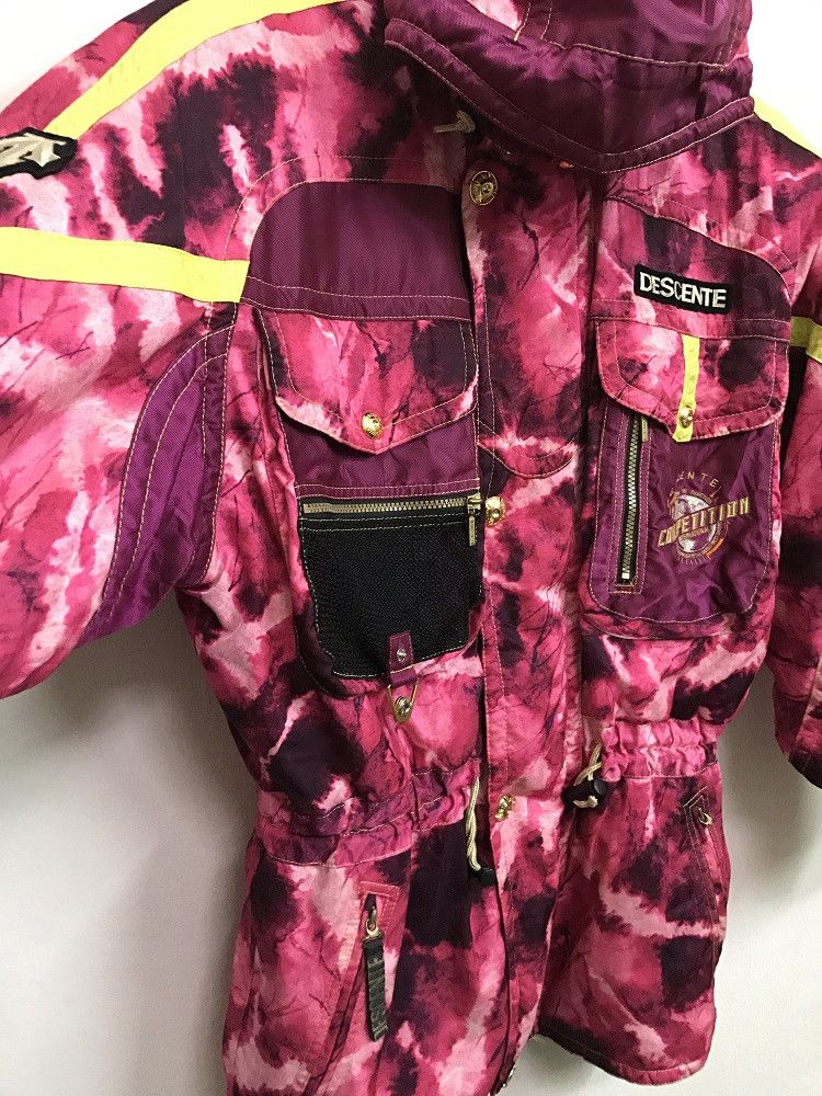 Descente DESCENTE Multi Color Yellow Straps Hoodie Ski Jacket Size US L / EU 52-54 / 3 - 6 Thumbnail