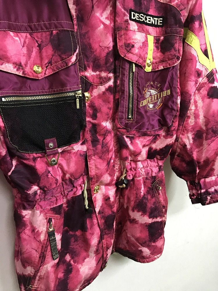 Descente DESCENTE Multi Color Yellow Straps Hoodie Ski Jacket Size US L / EU 52-54 / 3 - 5 Thumbnail