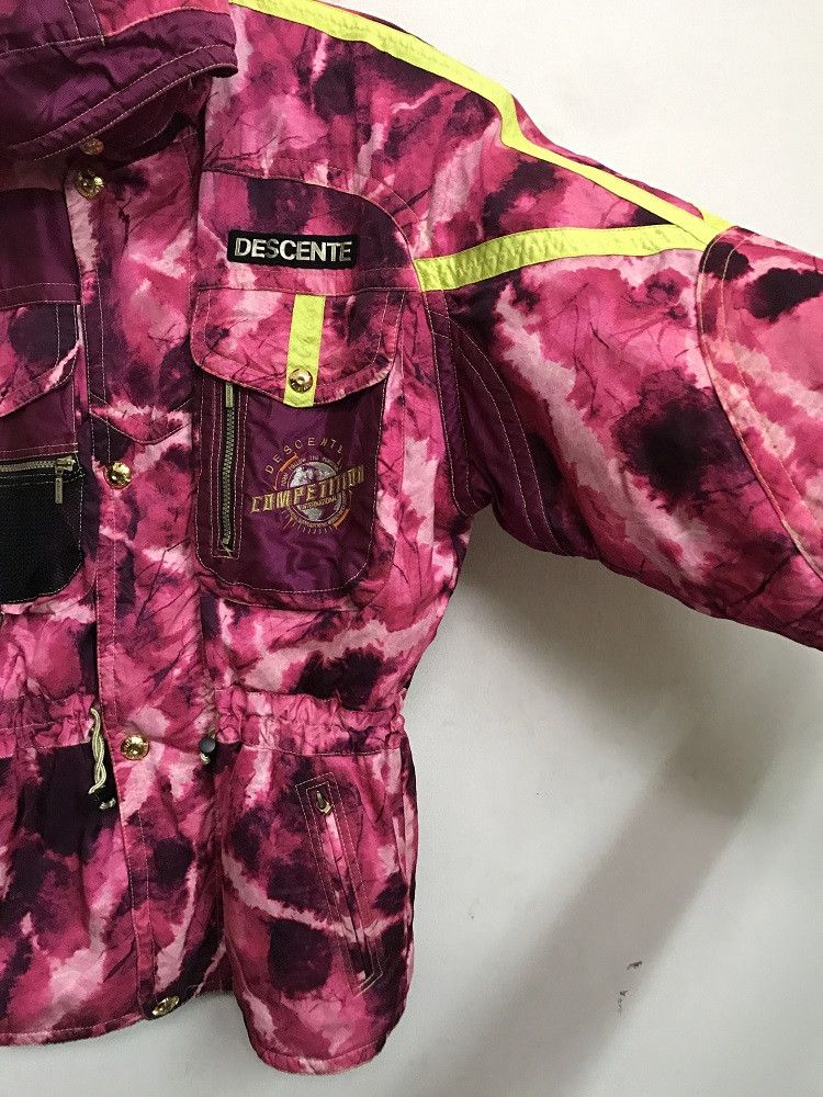 Descente DESCENTE Multi Color Yellow Straps Hoodie Ski Jacket Size US L / EU 52-54 / 3 - 3 Thumbnail
