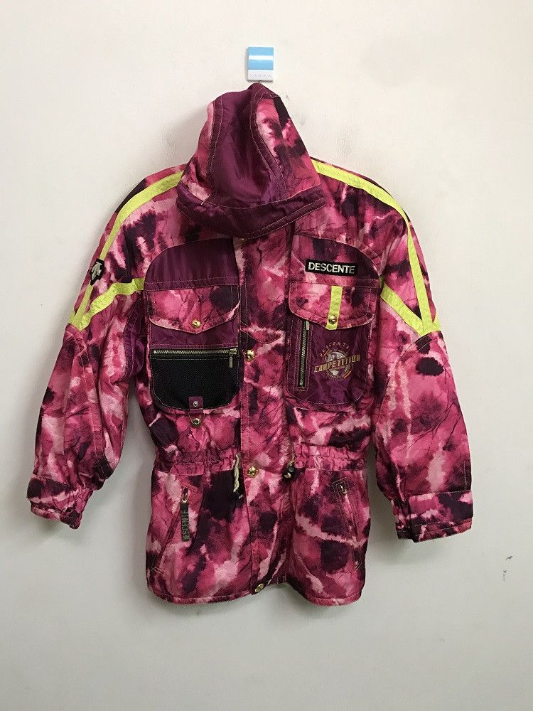Descente DESCENTE Multi Color Yellow Straps Hoodie Ski Jacket Size US L / EU 52-54 / 3 - 1 Thumbnail
