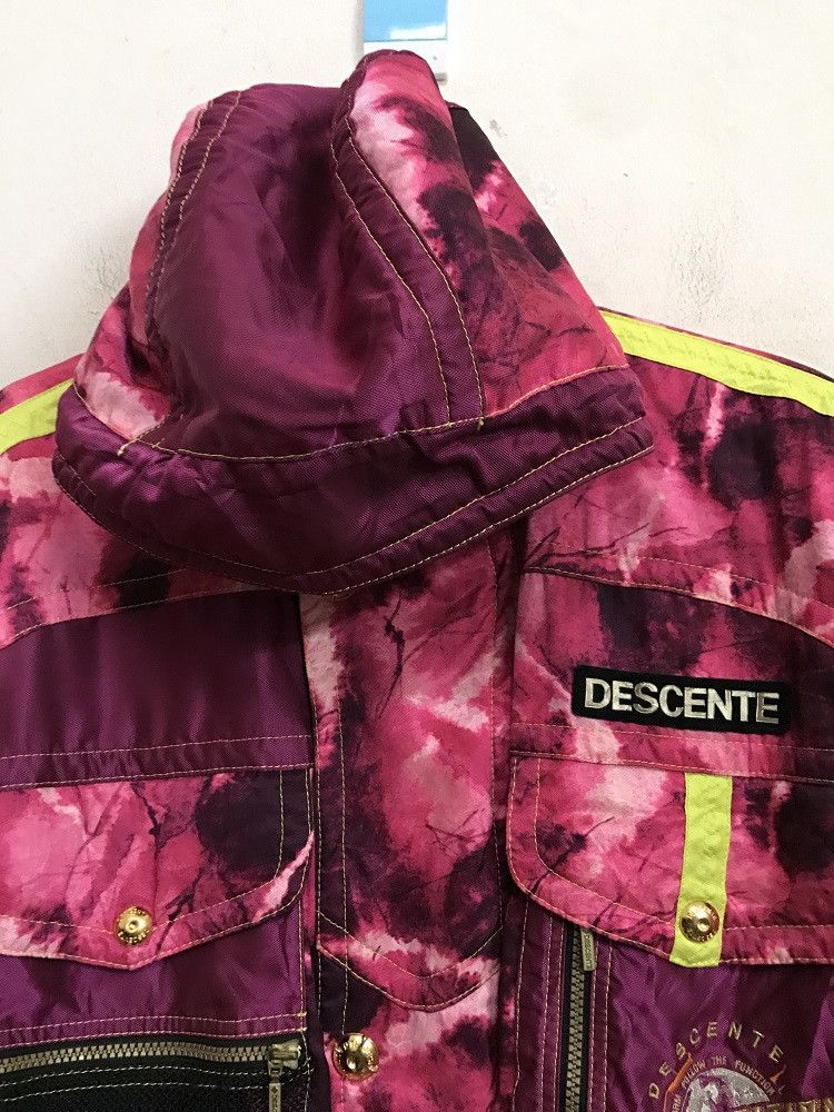 Descente DESCENTE Multi Color Yellow Straps Hoodie Ski Jacket Size US L / EU 52-54 / 3 - 7 Thumbnail