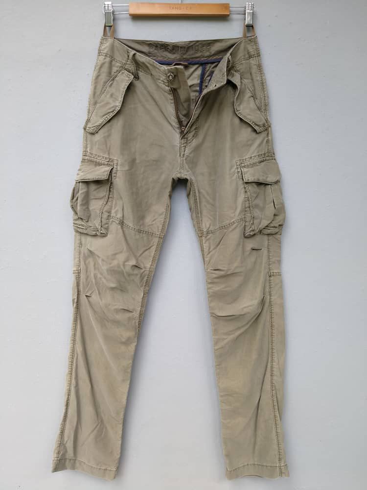 image of Japanese Designer Back Number Bondage Cargo Trouser Pant, Men's (Size 30)