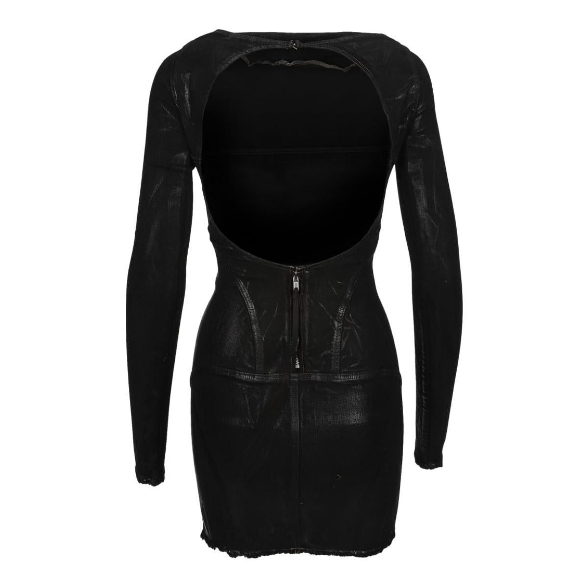 Rick Owens Open-back Mini Cotton Dress Size M / US 6-8 / IT 42-44 - 4 Thumbnail