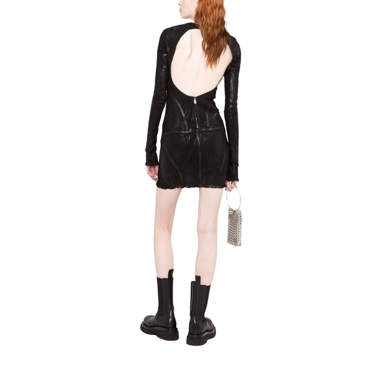 Rick Owens Open-back Mini Cotton Dress Size M / US 6-8 / IT 42-44 - 3 Thumbnail