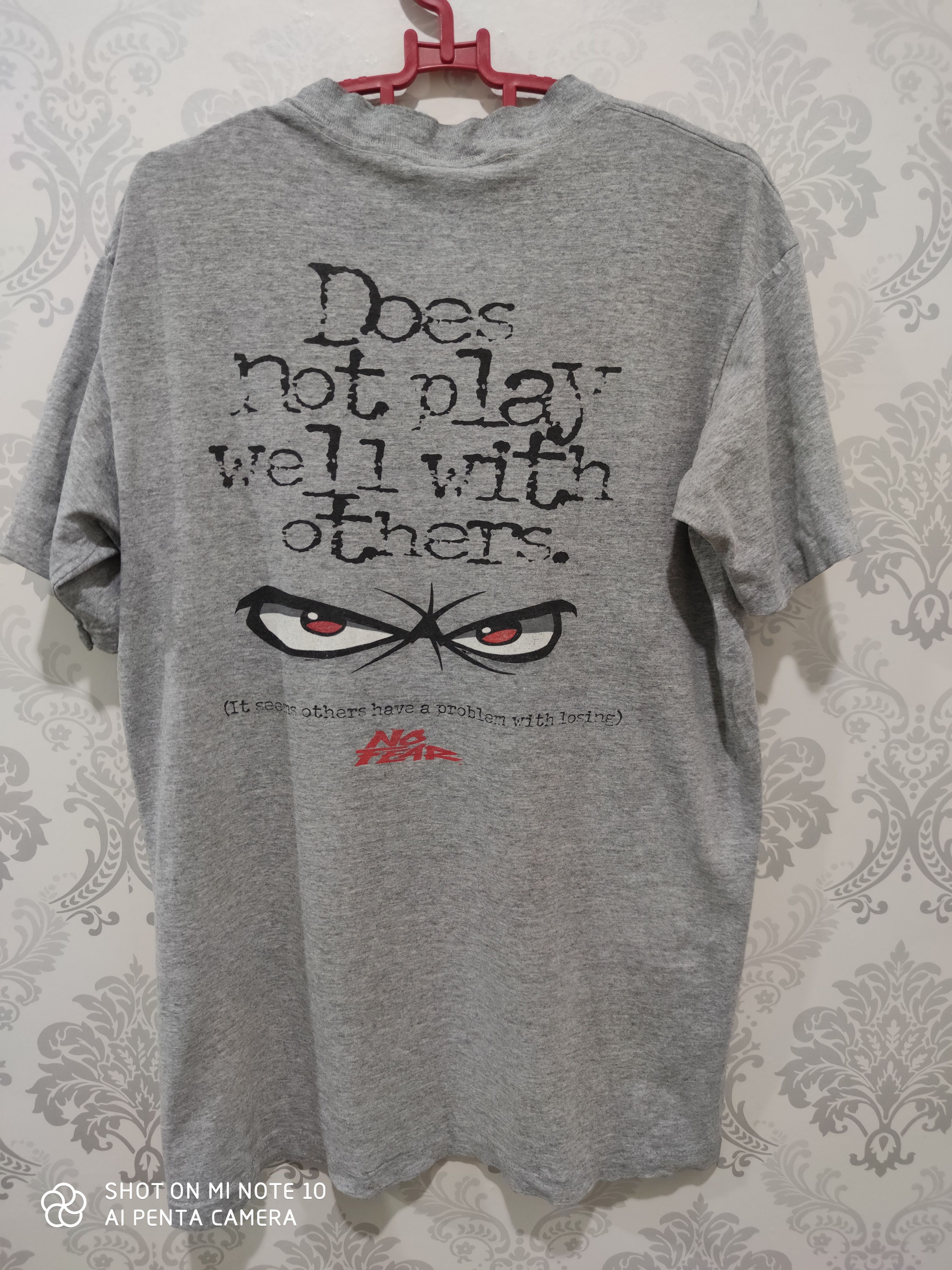 No Fear Vintage 90's Streetwear Brand No Fear T-Shirt Size US L / EU 52-54 / 3 - 1 Thumbnail