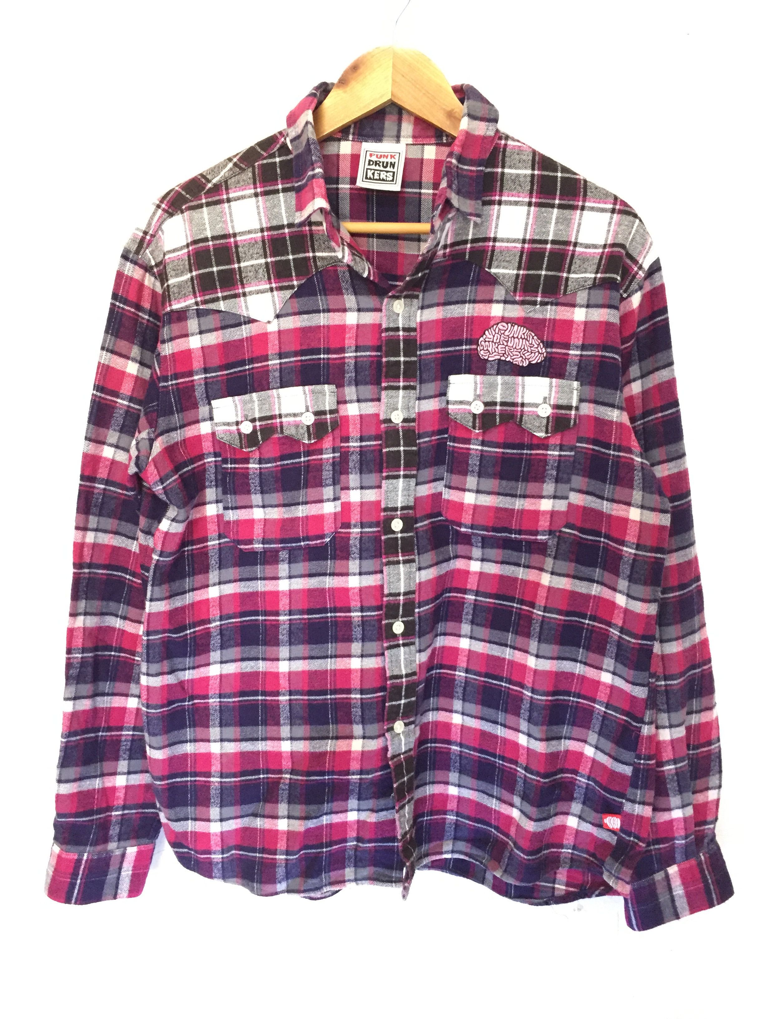 Japanese Brand Punk Drunker braind tartan flannel Size US M / EU 48-50 / 2 - 4 Thumbnail