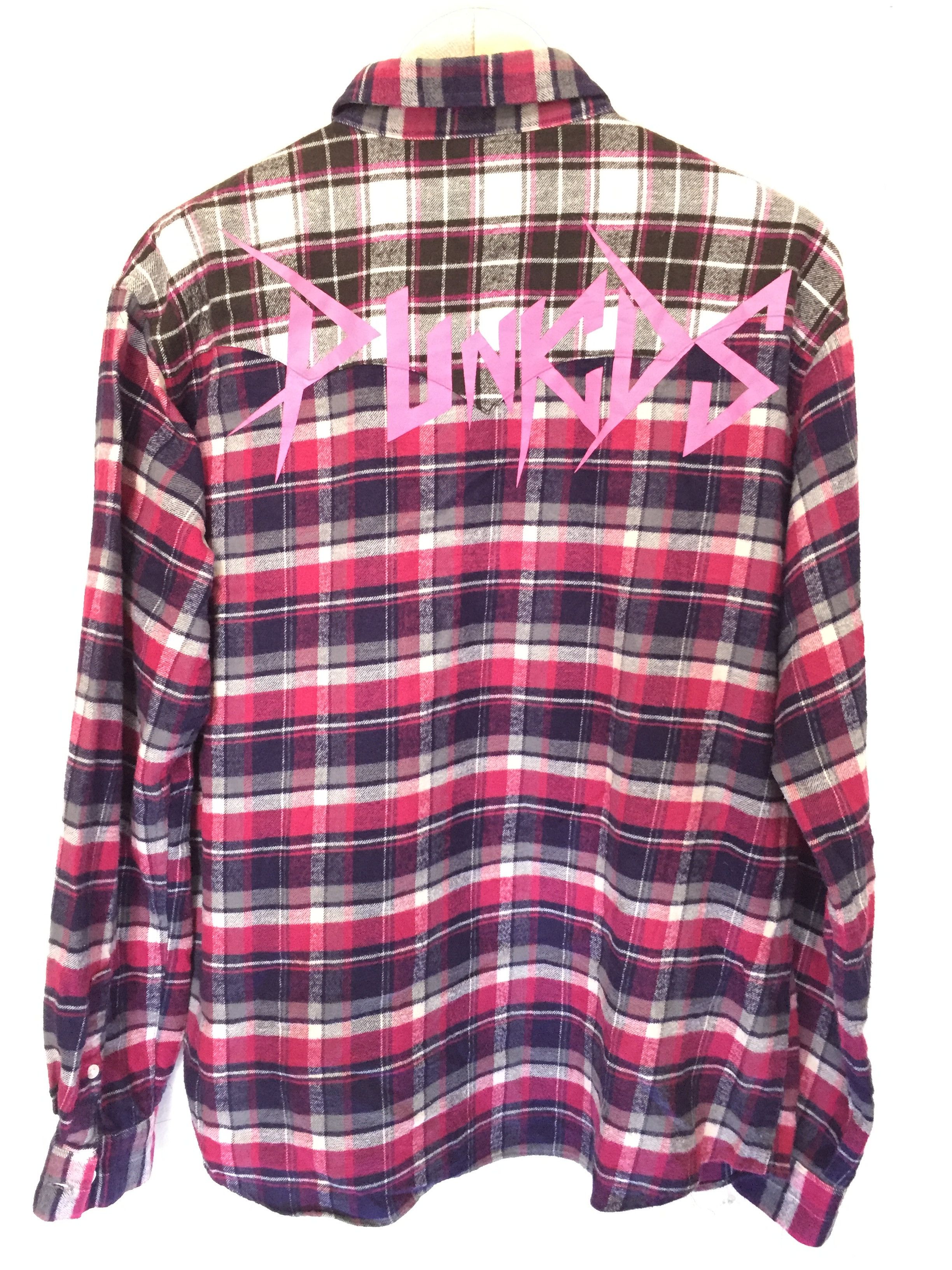 Japanese Brand Punk Drunker braind tartan flannel Size US M / EU 48-50 / 2 - 2 Thumbnail