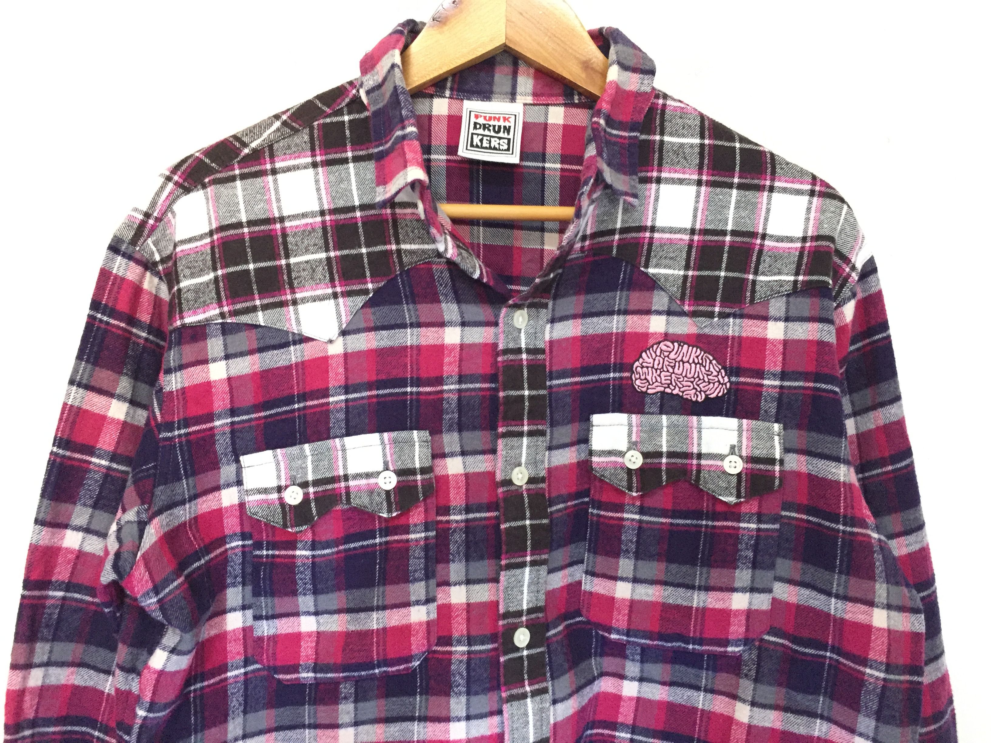 Japanese Brand Punk Drunker braind tartan flannel Size US M / EU 48-50 / 2 - 5 Thumbnail