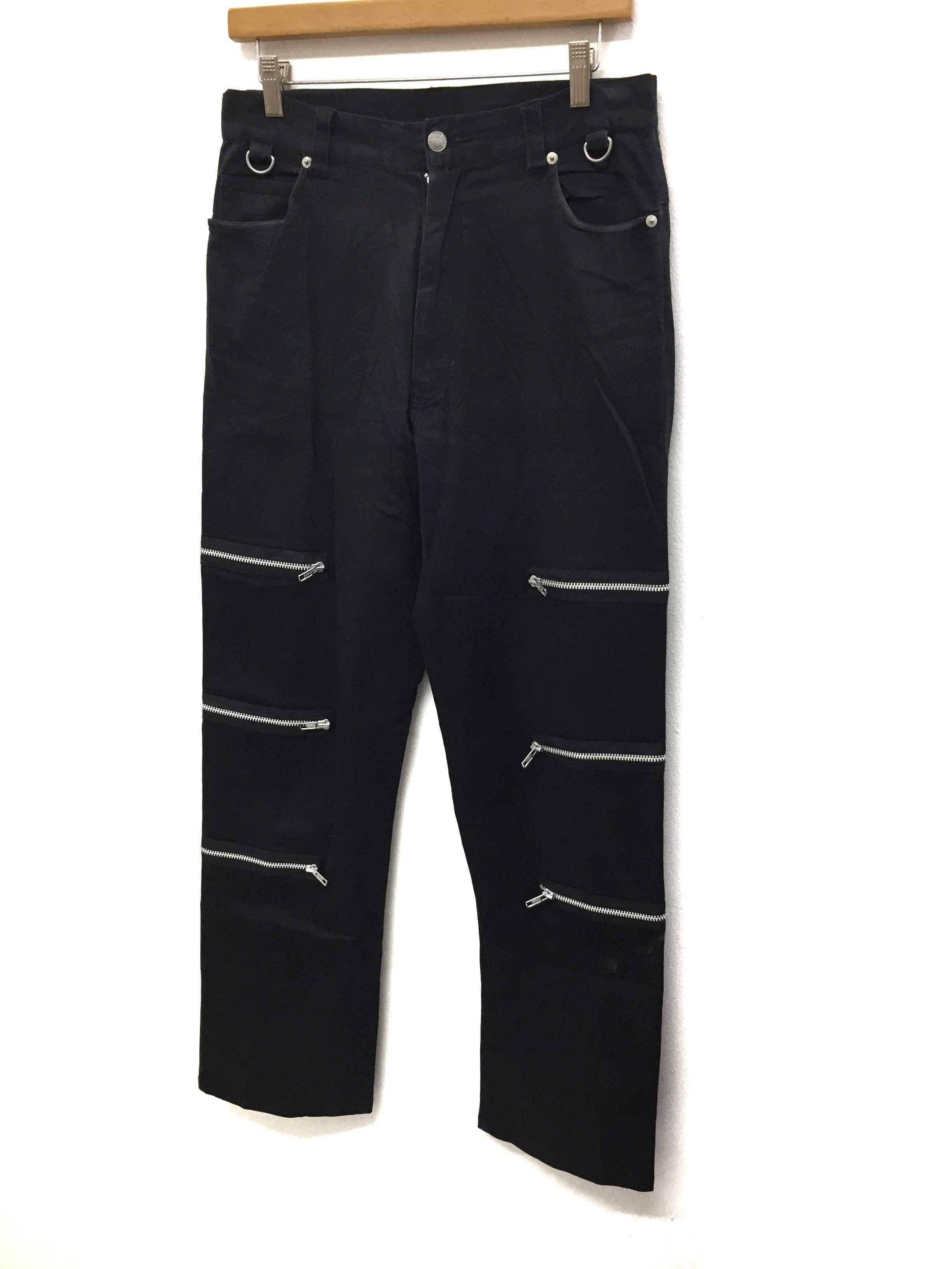 Japanese Brand × Seditionaries Japanese Brand Slash Number Punk Gothic Stretchable Bondage Size US 31 - 7 Thumbnail