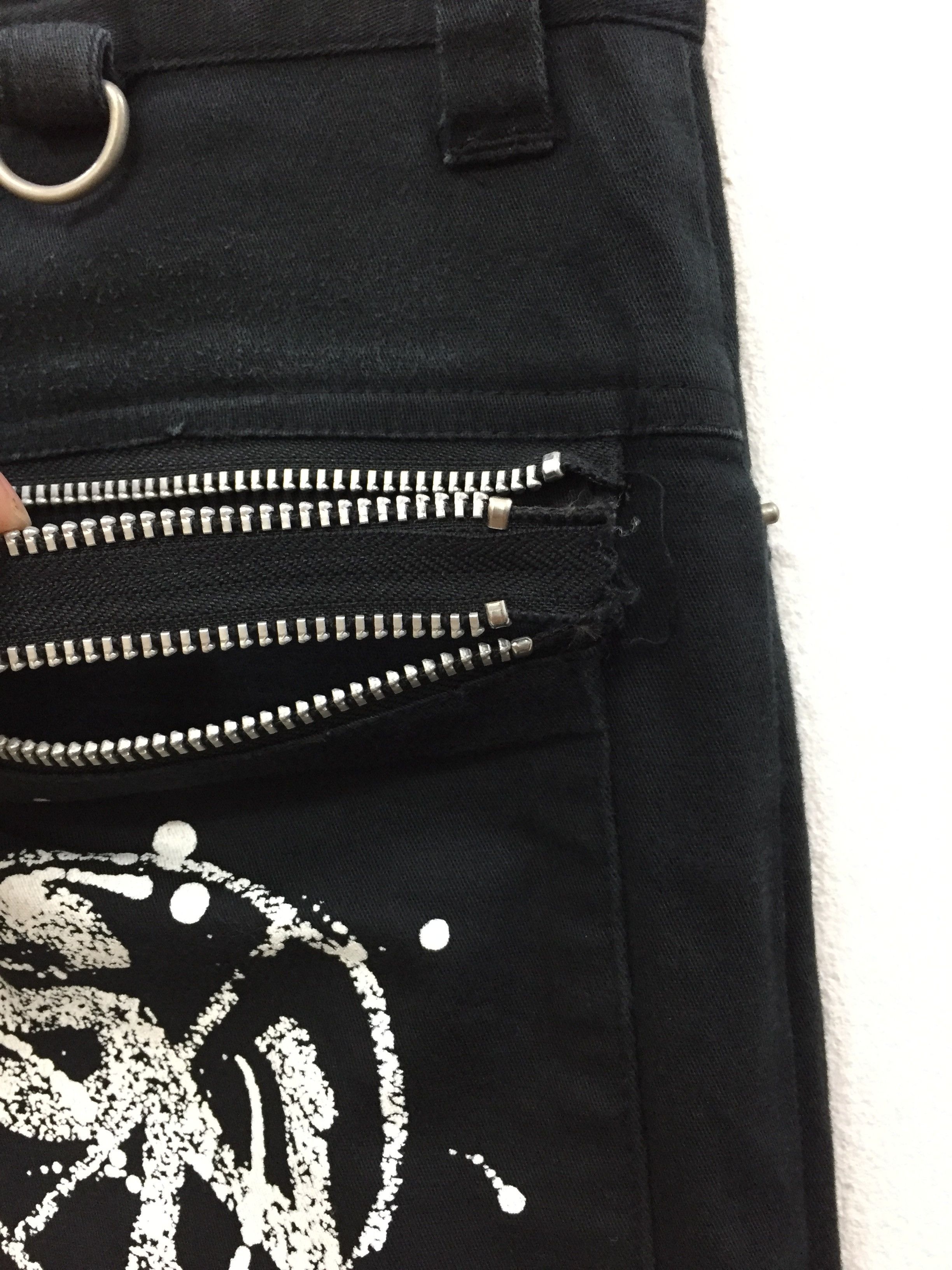 Japanese Brand × Seditionaries Japanese Brand Slash Number Punk Gothic Stretchable Bondage Size US 31 - 5 Thumbnail