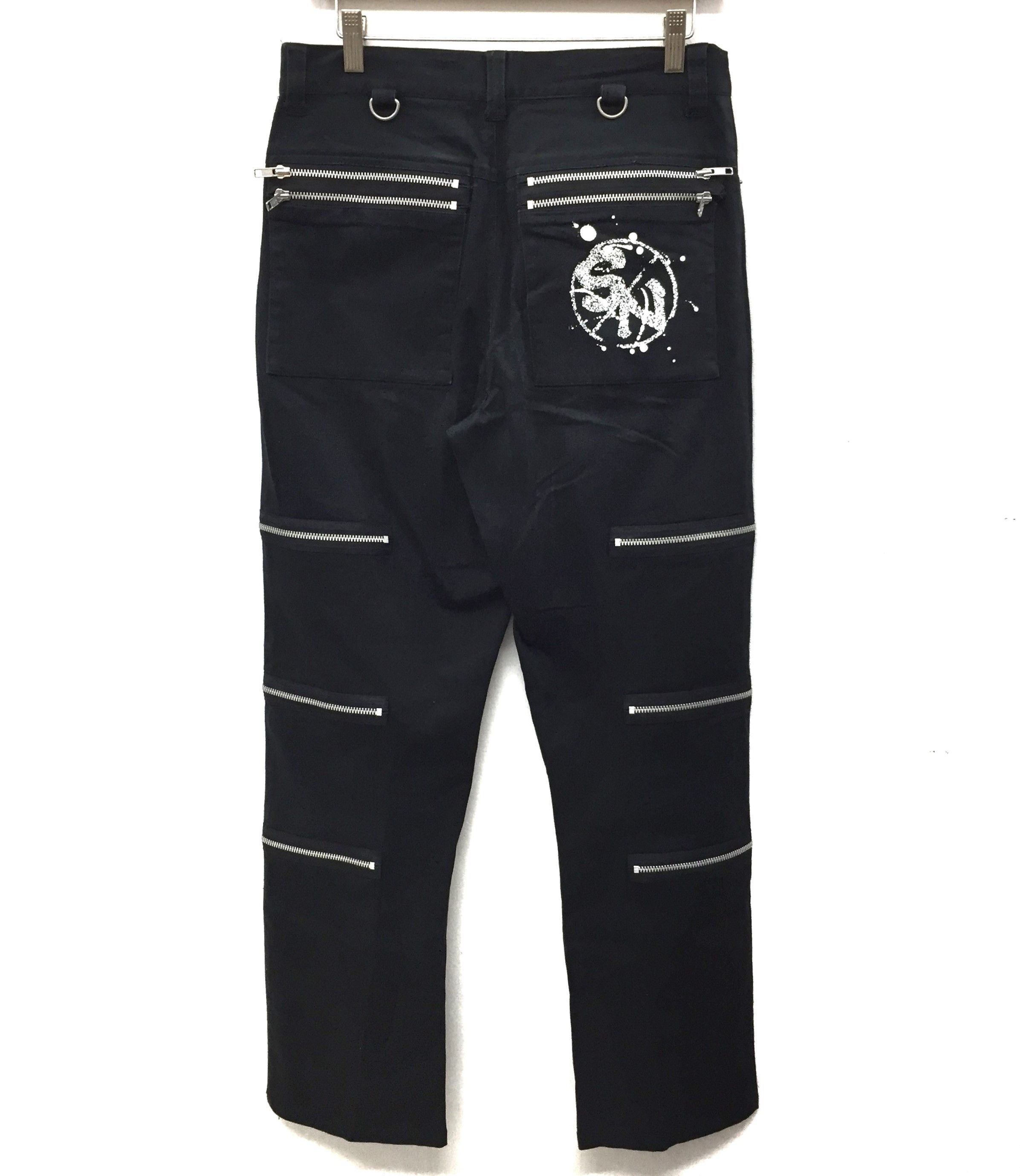 Japanese Brand × Seditionaries Japanese Brand Slash Number Punk Gothic Stretchable Bondage Size US 31 - 3 Thumbnail