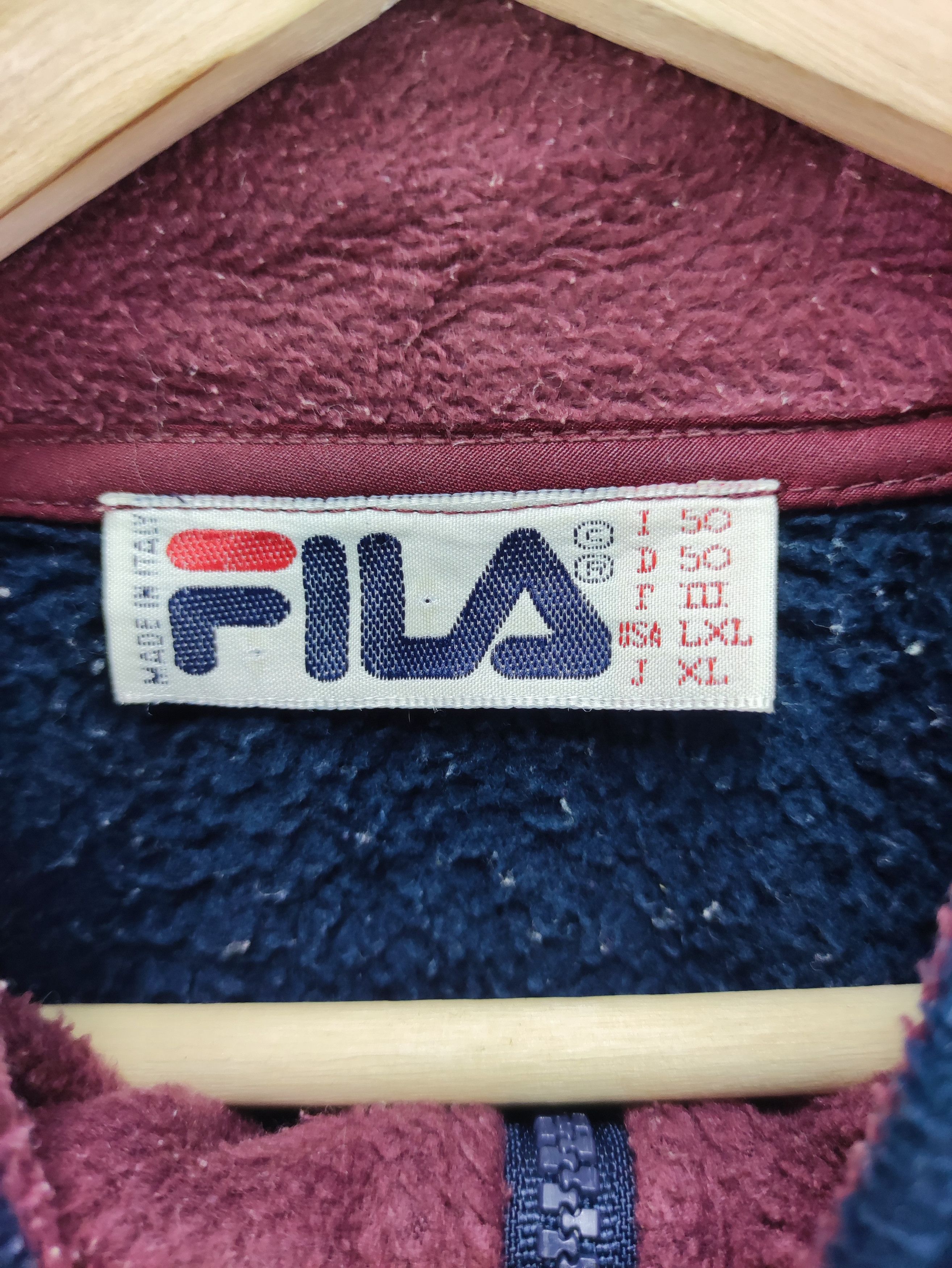 Fila Vintage Fila Anorak Fleece Sweater Jacket Size US XL / EU 56 / 4 - 5 Thumbnail