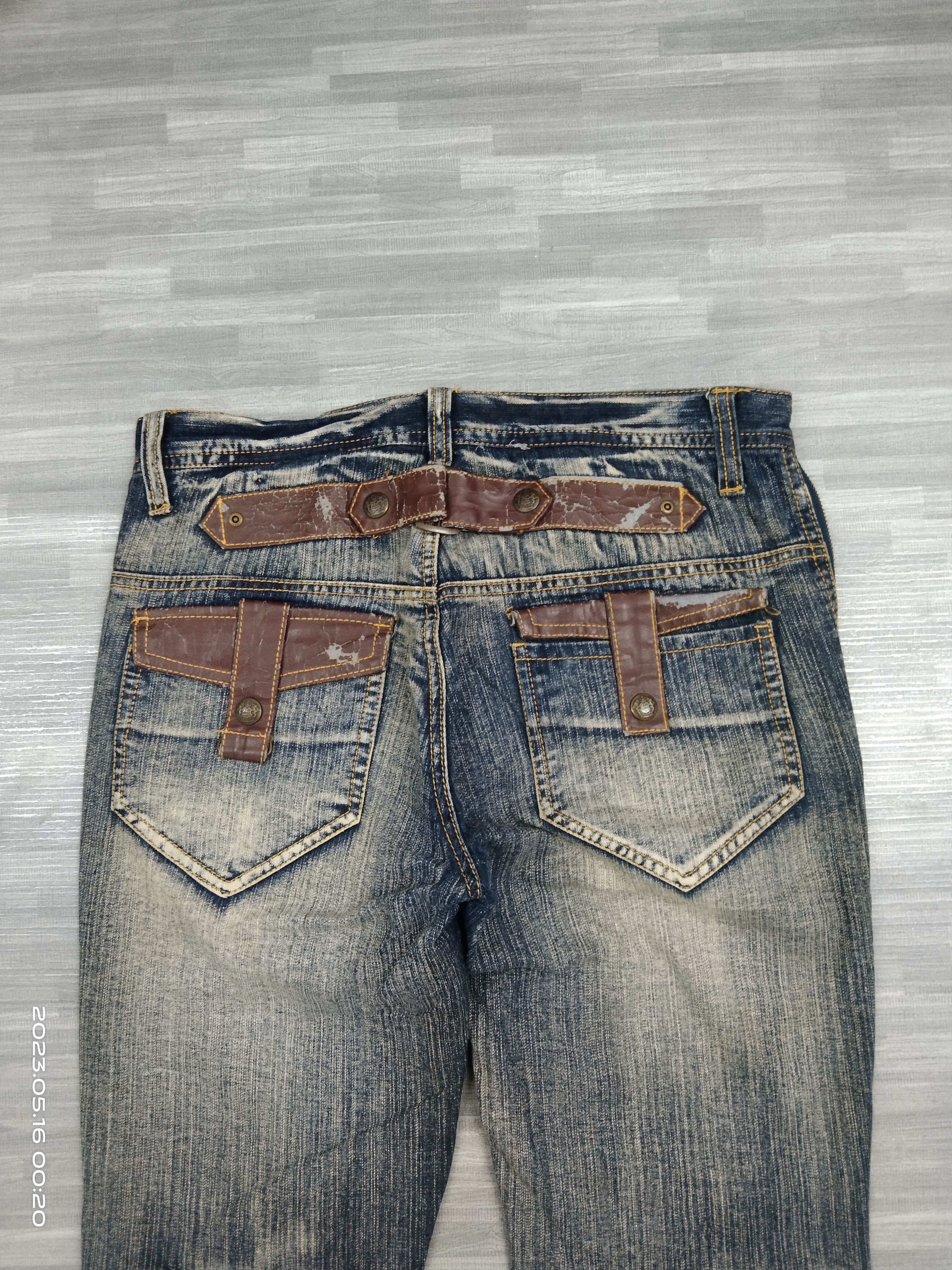 If Six Was Nine SiCK WASHED BLUE TACTICAL MULTIPOCKET DENIM PANTS Size US 32 / EU 48 - 5 Thumbnail