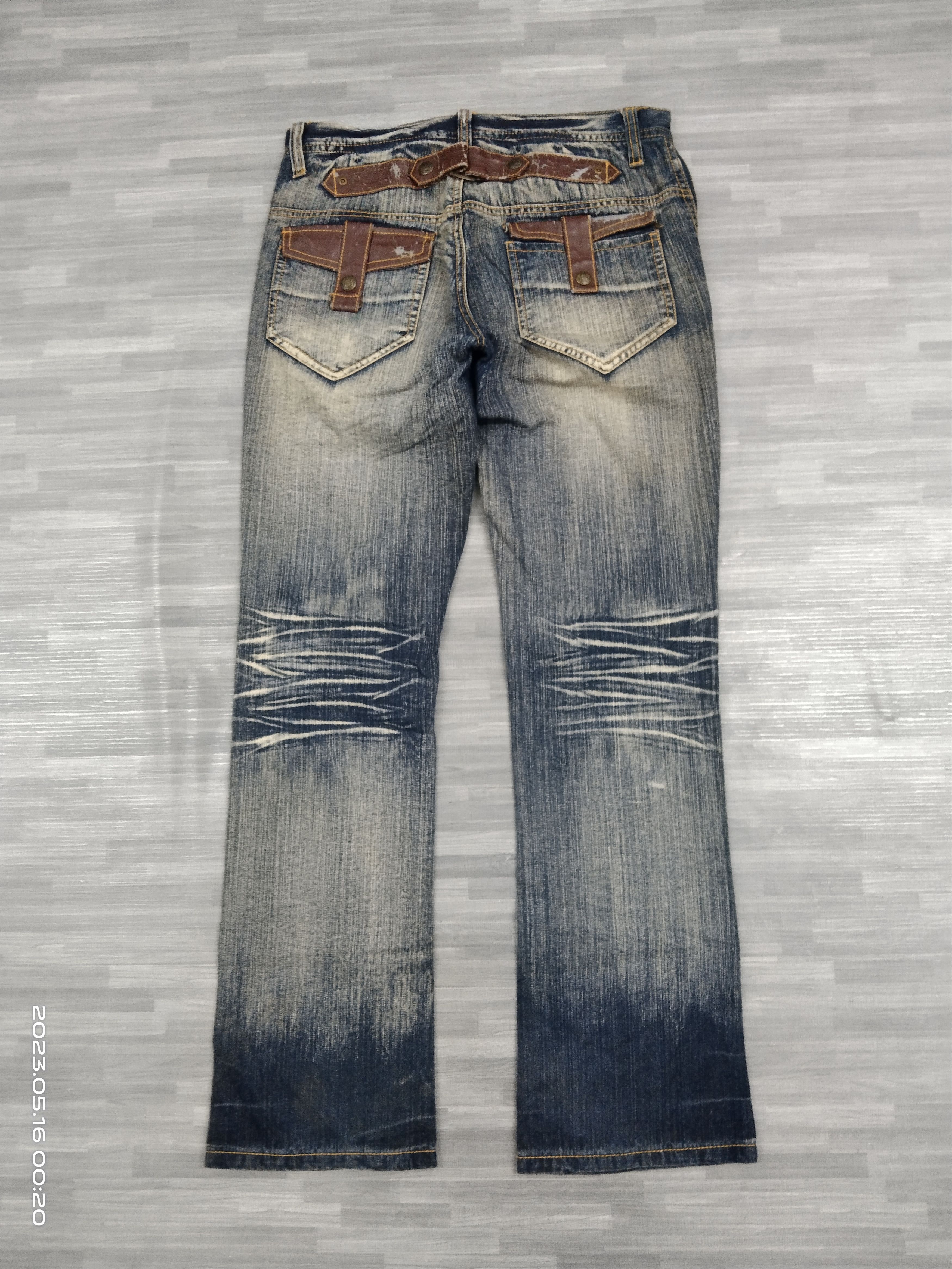 If Six Was Nine SiCK WASHED BLUE TACTICAL MULTIPOCKET DENIM PANTS Size US 32 / EU 48 - 3 Thumbnail