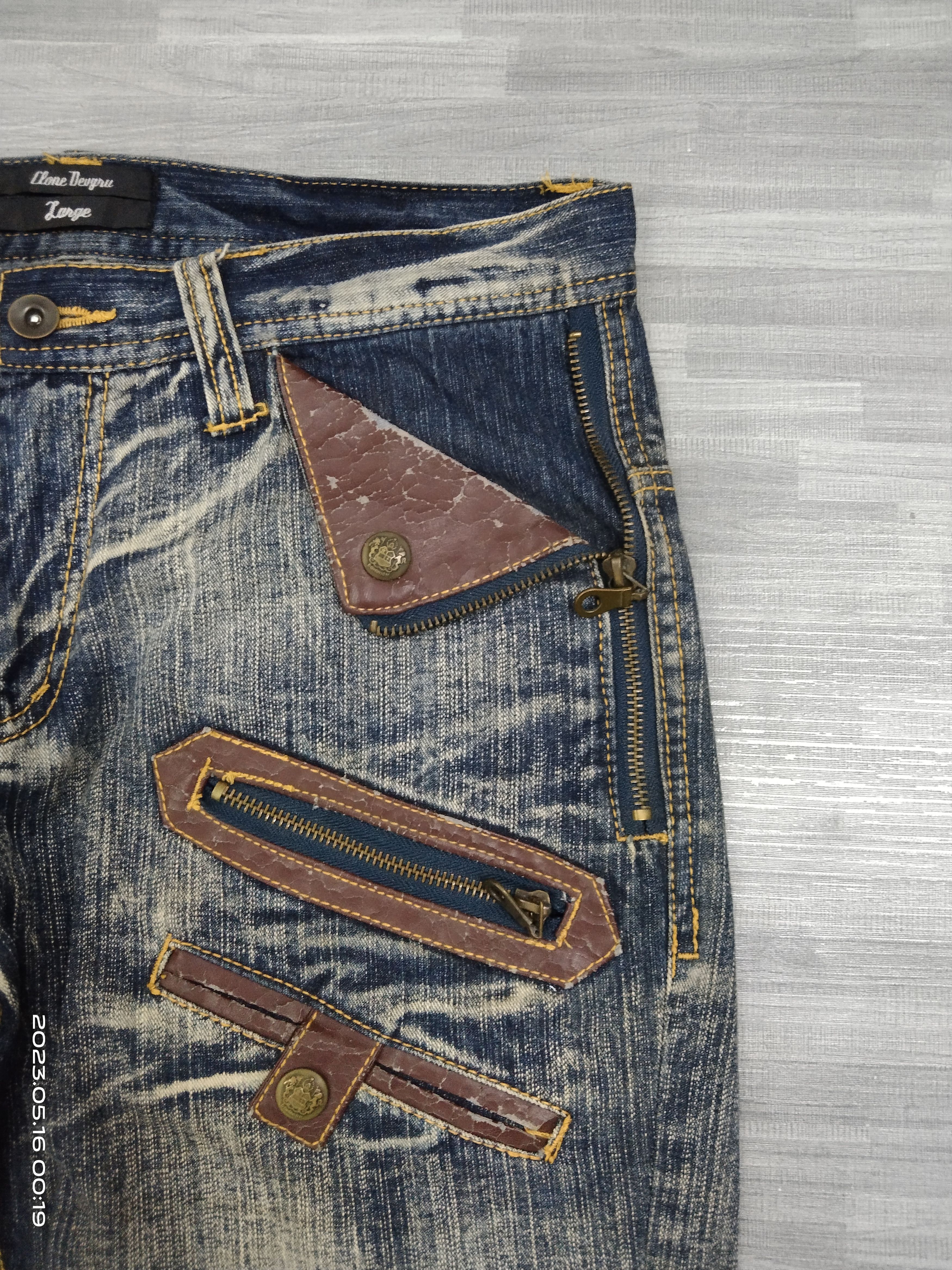 If Six Was Nine SiCK WASHED BLUE TACTICAL MULTIPOCKET DENIM PANTS Size US 32 / EU 48 - 6 Thumbnail