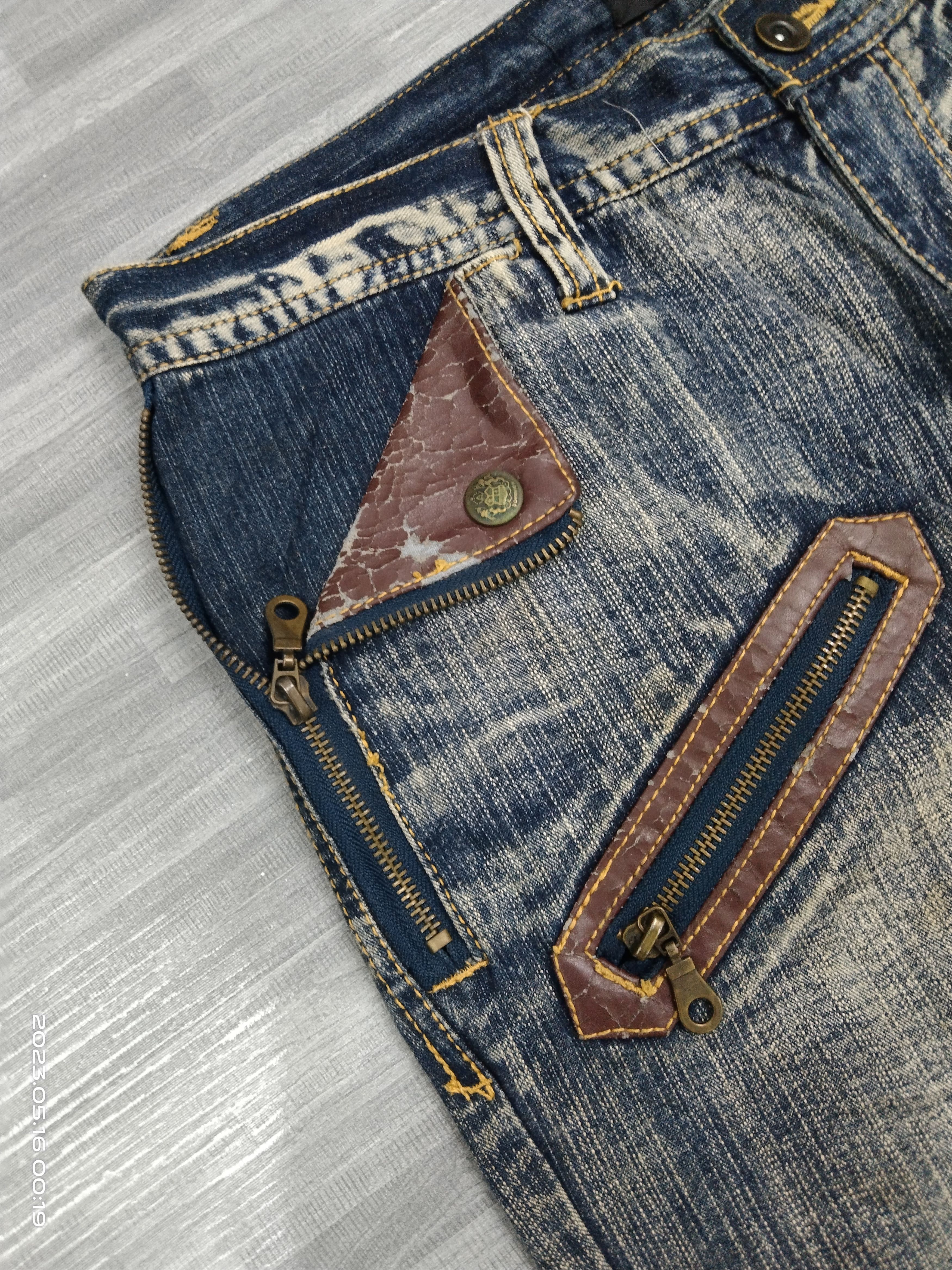 If Six Was Nine SiCK WASHED BLUE TACTICAL MULTIPOCKET DENIM PANTS Size US 32 / EU 48 - 7 Thumbnail