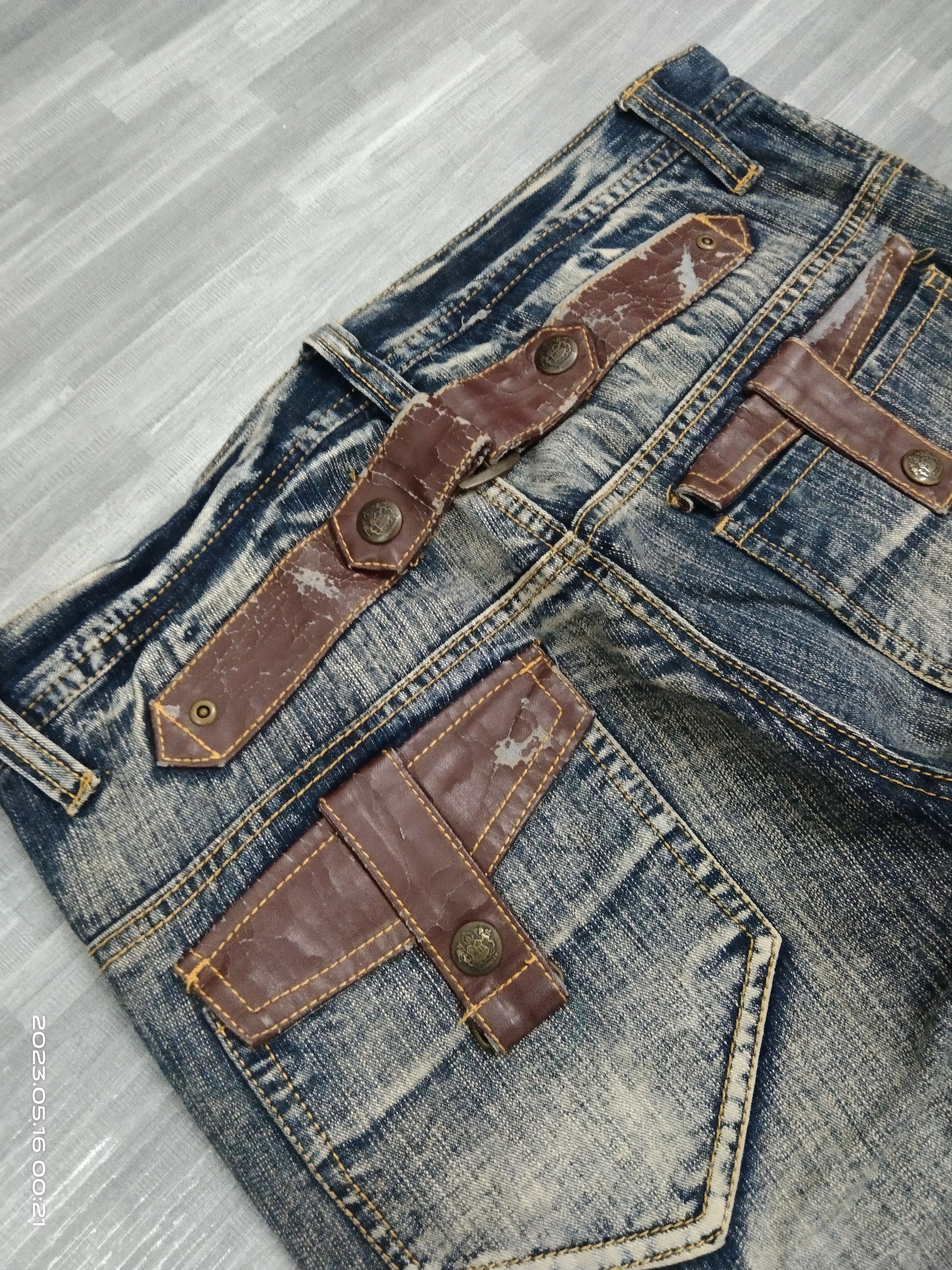 If Six Was Nine SiCK WASHED BLUE TACTICAL MULTIPOCKET DENIM PANTS Size US 32 / EU 48 - 8 Thumbnail