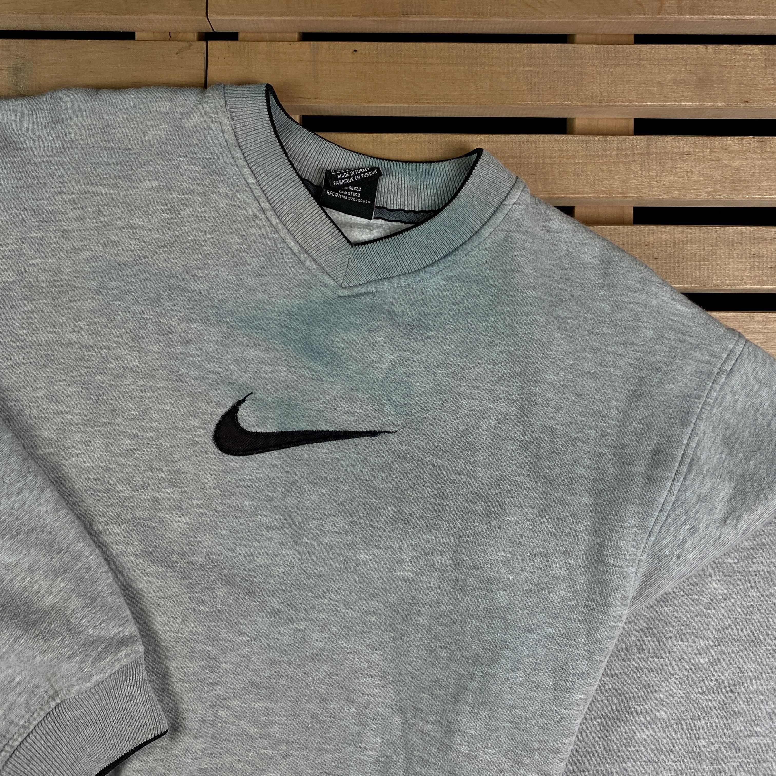 Nike × Vintage Mens Nike Vintage Sweatshirt Size M Big Swoosh Size US M / EU 48-50 / 2 - 2 Thumbnail