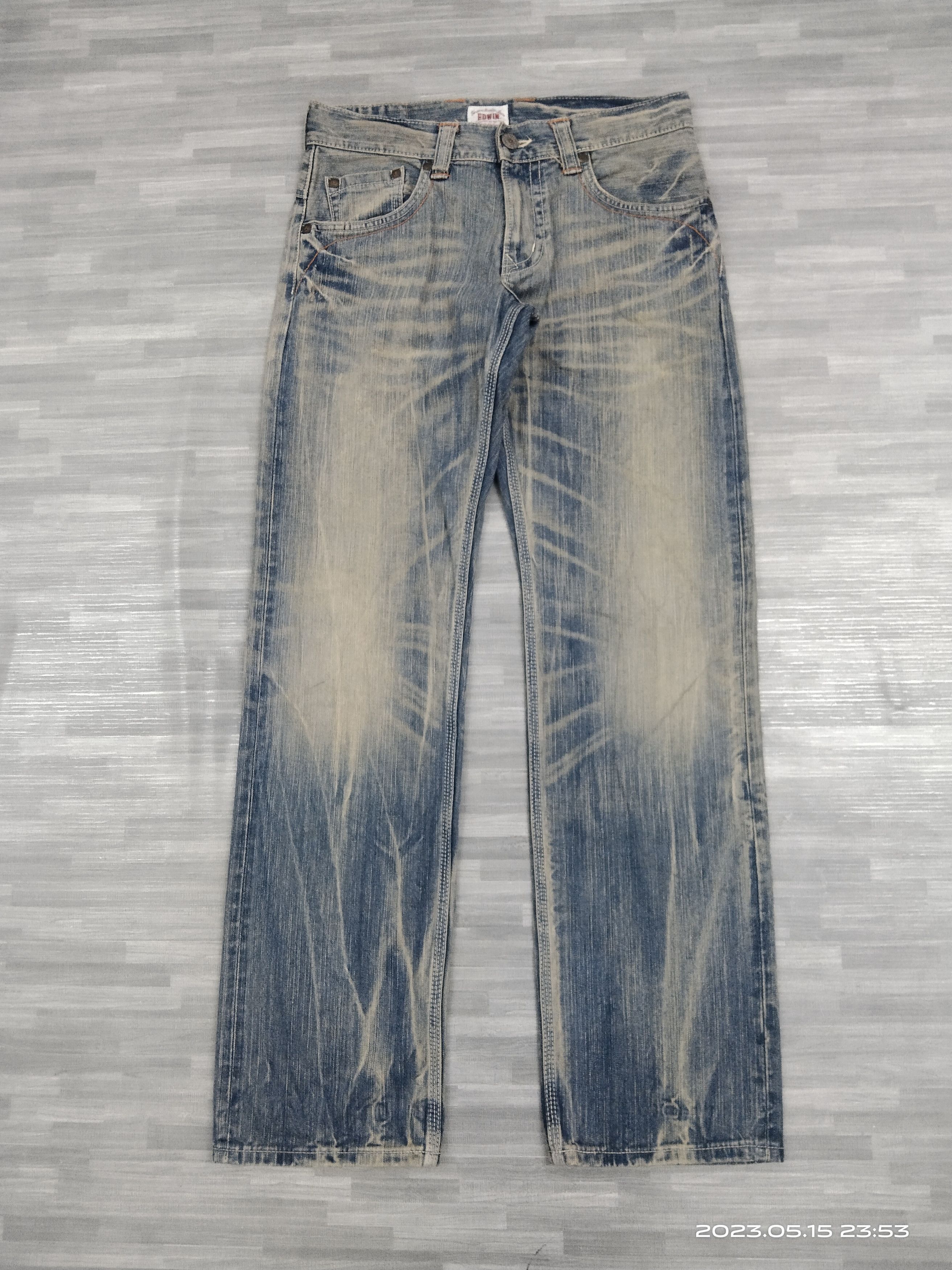 Edwin × Vintage SUPER SICK EDWIN XU DENIM PANTS Size US 31 - 2 Thumbnail