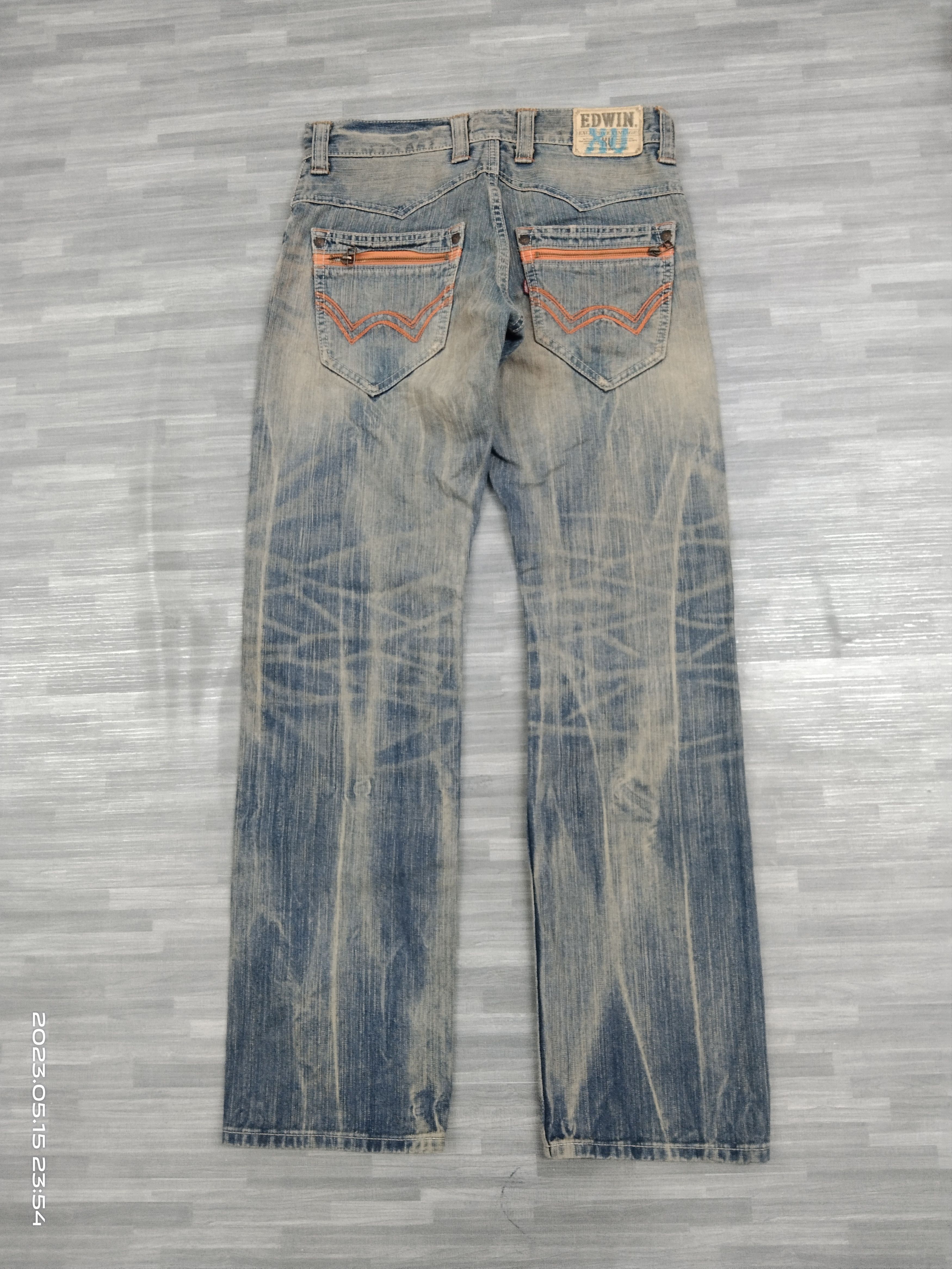 Edwin × Vintage SUPER SICK EDWIN XU DENIM PANTS Size US 31 - 3 Thumbnail