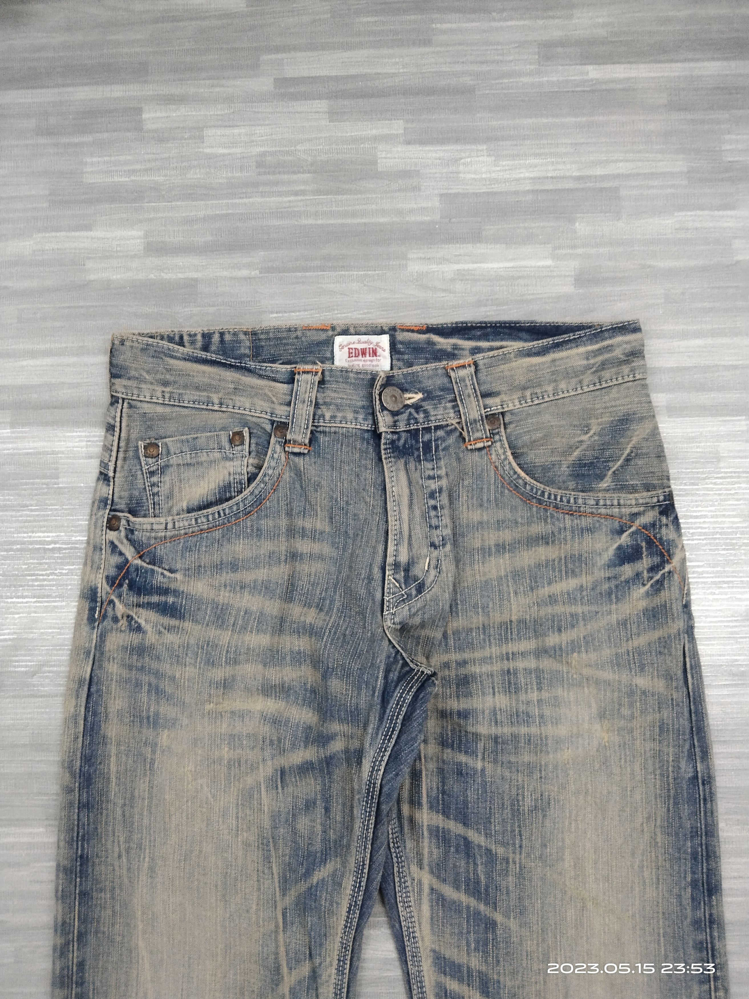 Edwin × Vintage SUPER SICK EDWIN XU DENIM PANTS Size US 31 - 4 Thumbnail