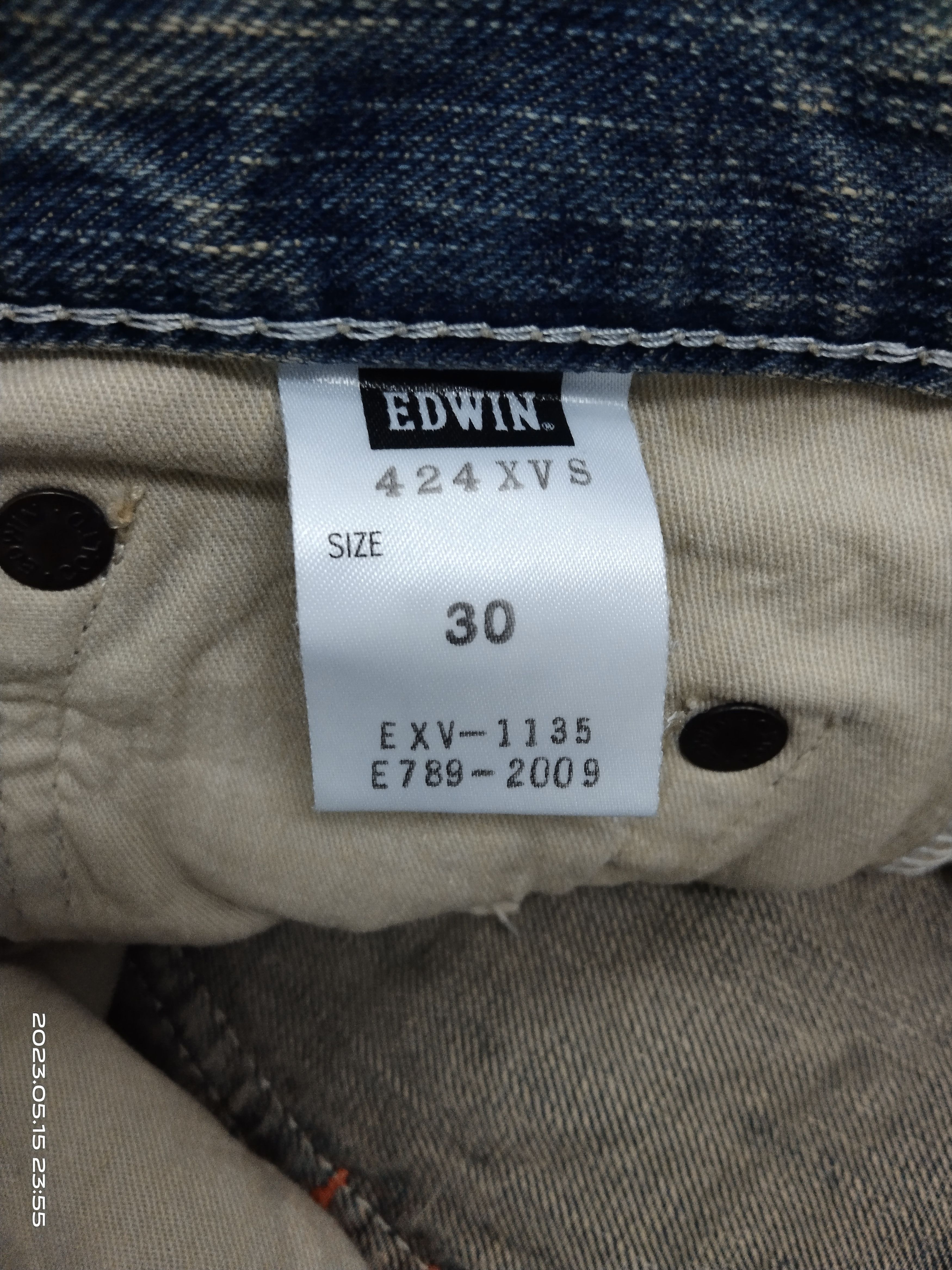 Edwin × Vintage SUPER SICK EDWIN XU DENIM PANTS Size US 31 - 7 Thumbnail