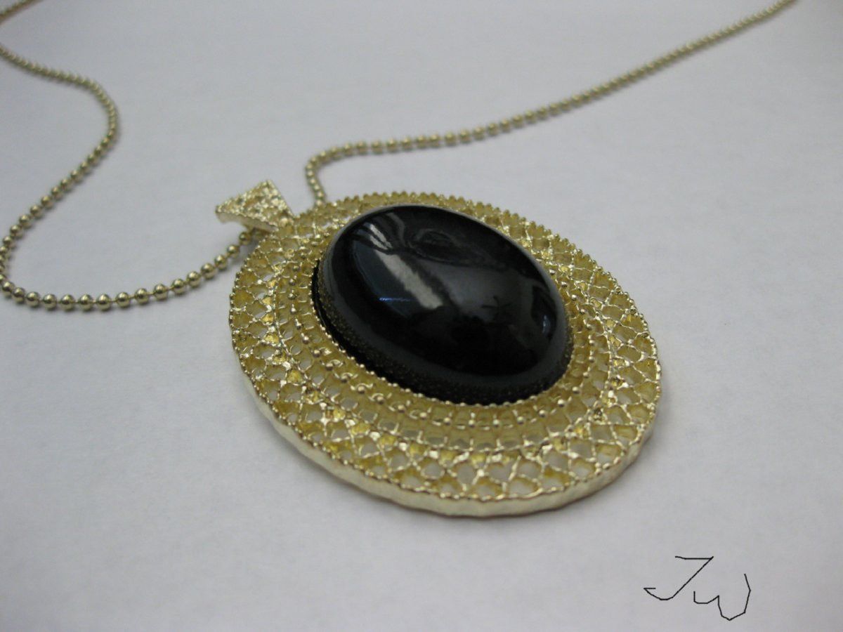 Jewelry Black Round Necklace Size ONE SIZE - 2 Thumbnail