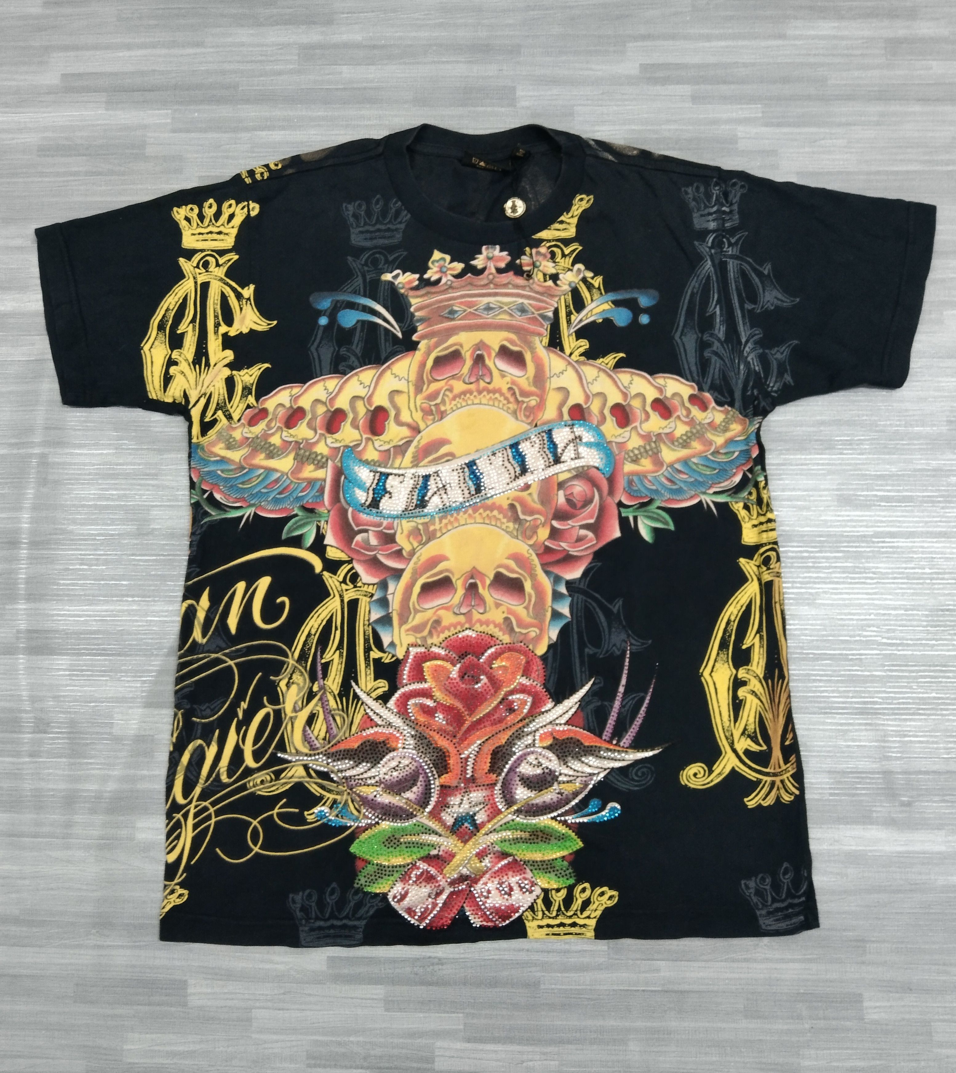 Christian Audigier × Ed Hardy Christian Audigier Fullprint T-Shirt Size US M / EU 48-50 / 2 - 2 Thumbnail