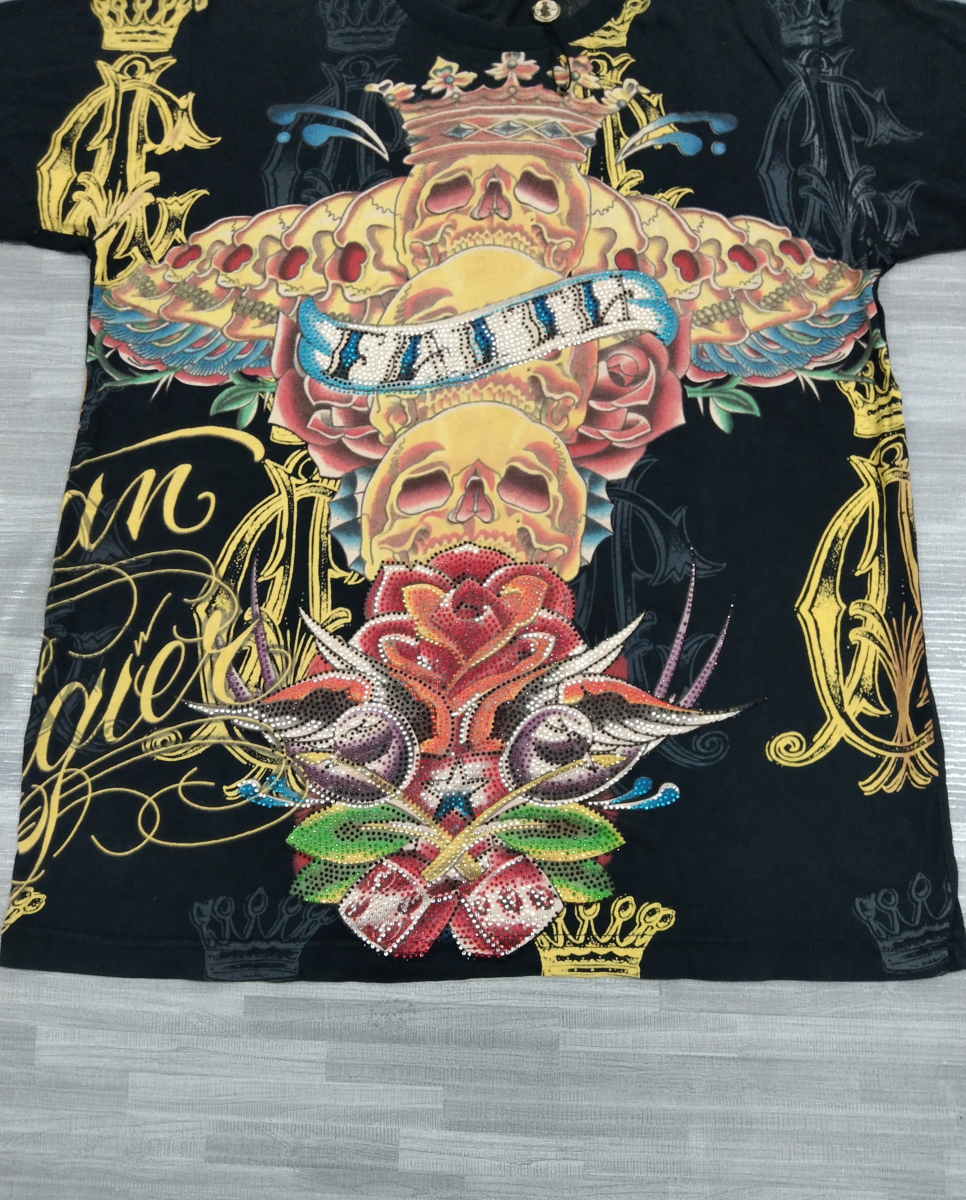 Christian Audigier × Ed Hardy Christian Audigier Fullprint T-Shirt Size US M / EU 48-50 / 2 - 4 Thumbnail