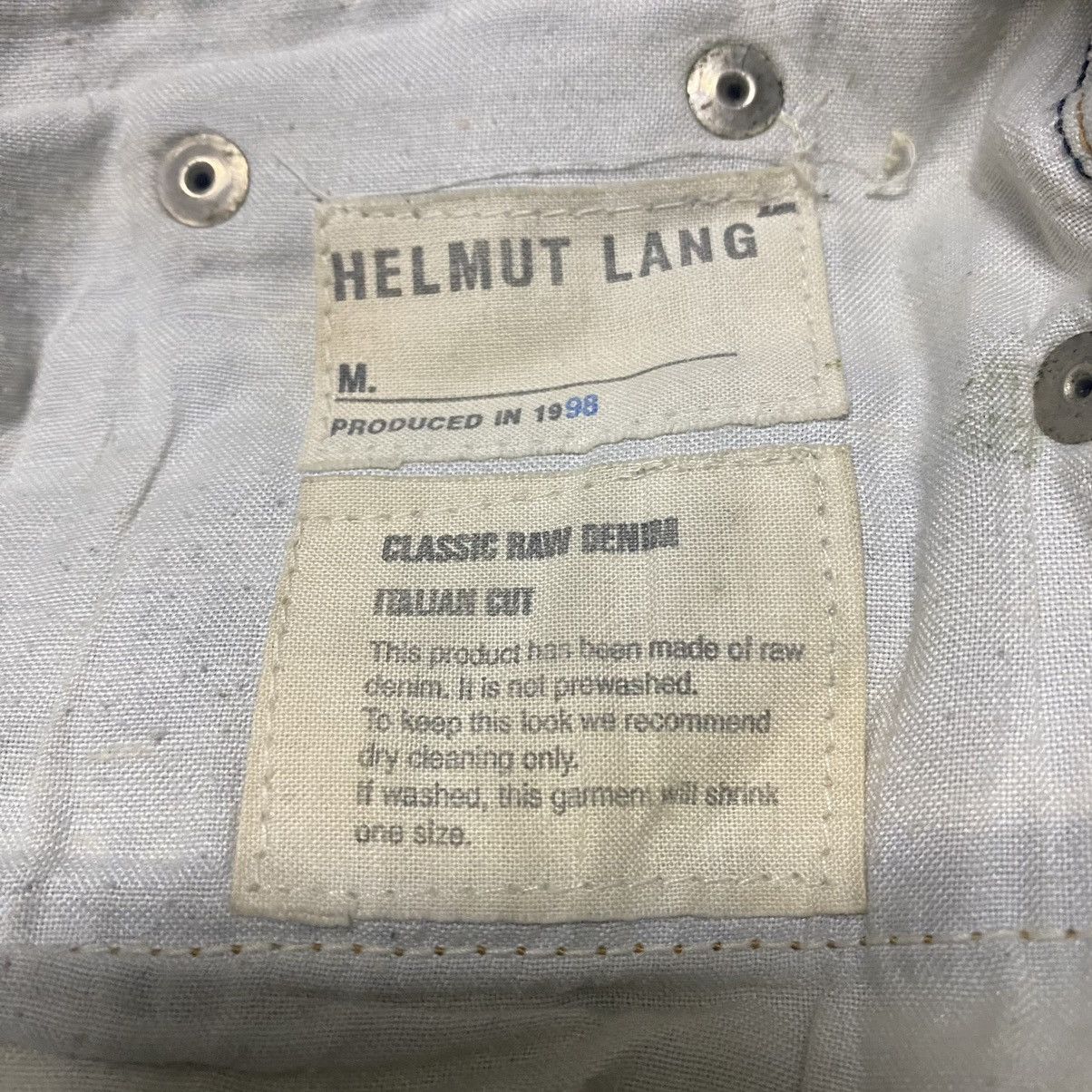 Helmut Lang SS1998 Helmut Lang Rusty Classic denim Jeans Size US 29 - 16 Thumbnail