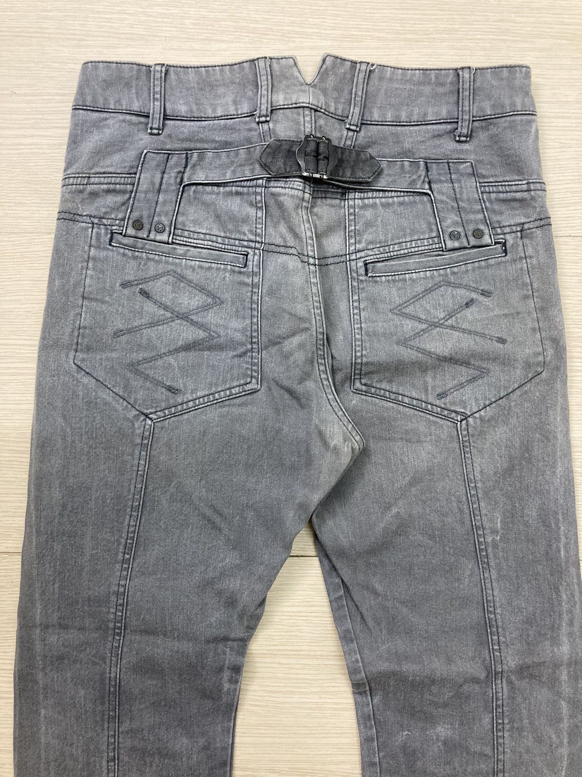 Marithe + Francois Girbaud Marithe Francois Girbaud Charcoal Buckleback Denim Size US 34 / EU 50 - 3 Thumbnail