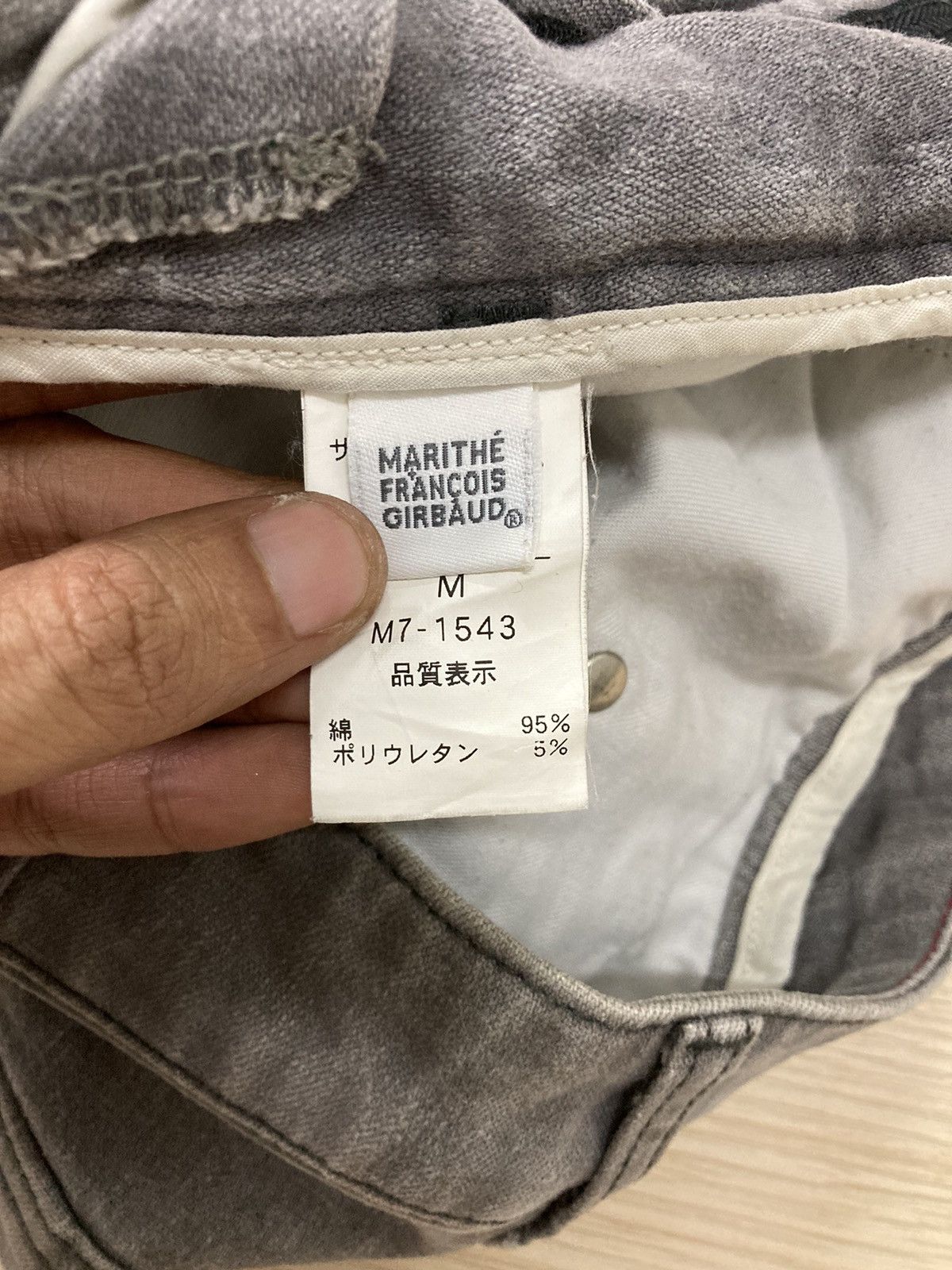Marithe + Francois Girbaud Marithe Francois Girbaud Charcoal Buckleback Denim Size US 34 / EU 50 - 8 Thumbnail