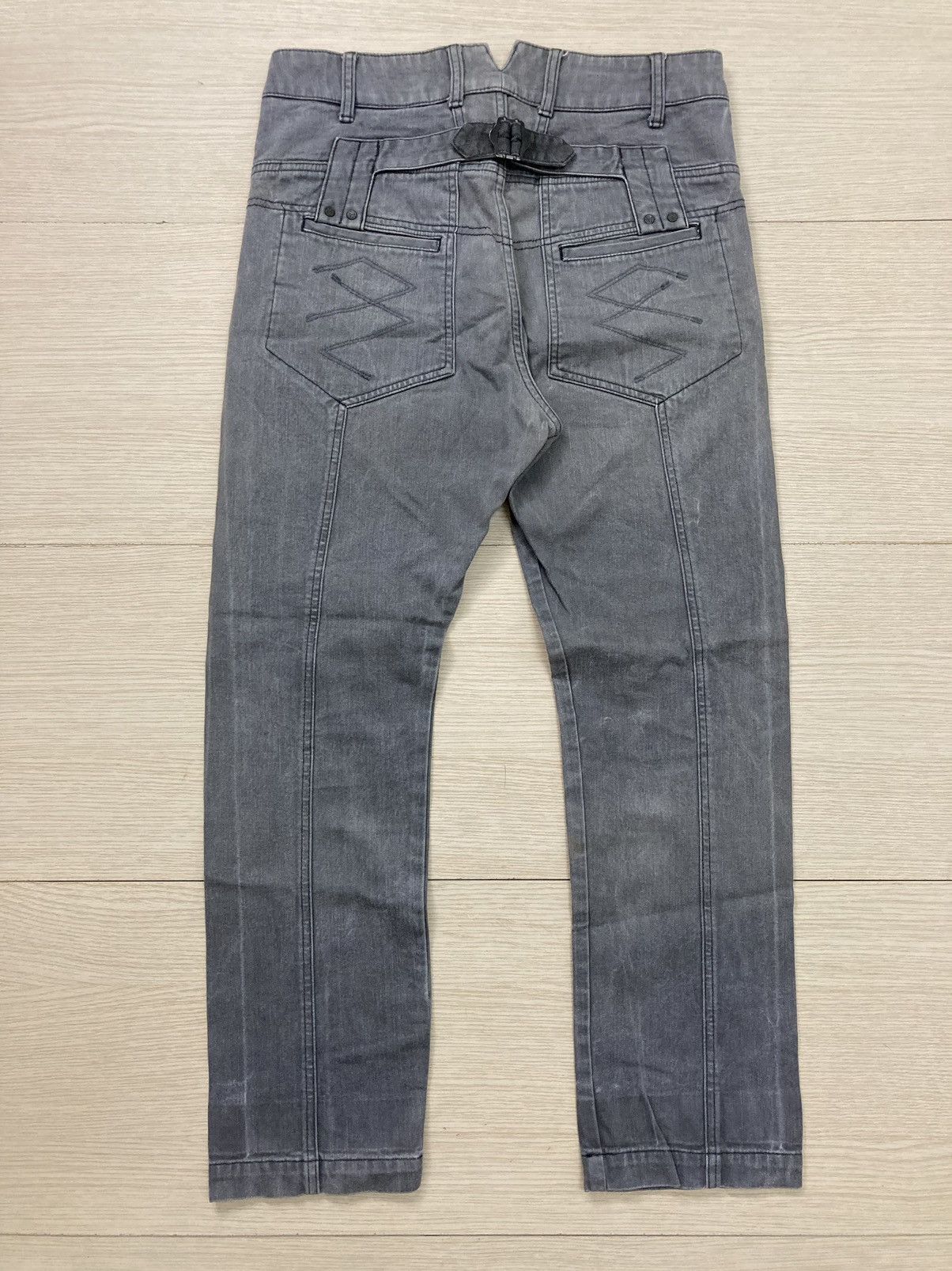 Marithe + Francois Girbaud Marithe Francois Girbaud Charcoal Buckleback Denim Size US 34 / EU 50 - 1 Thumbnail