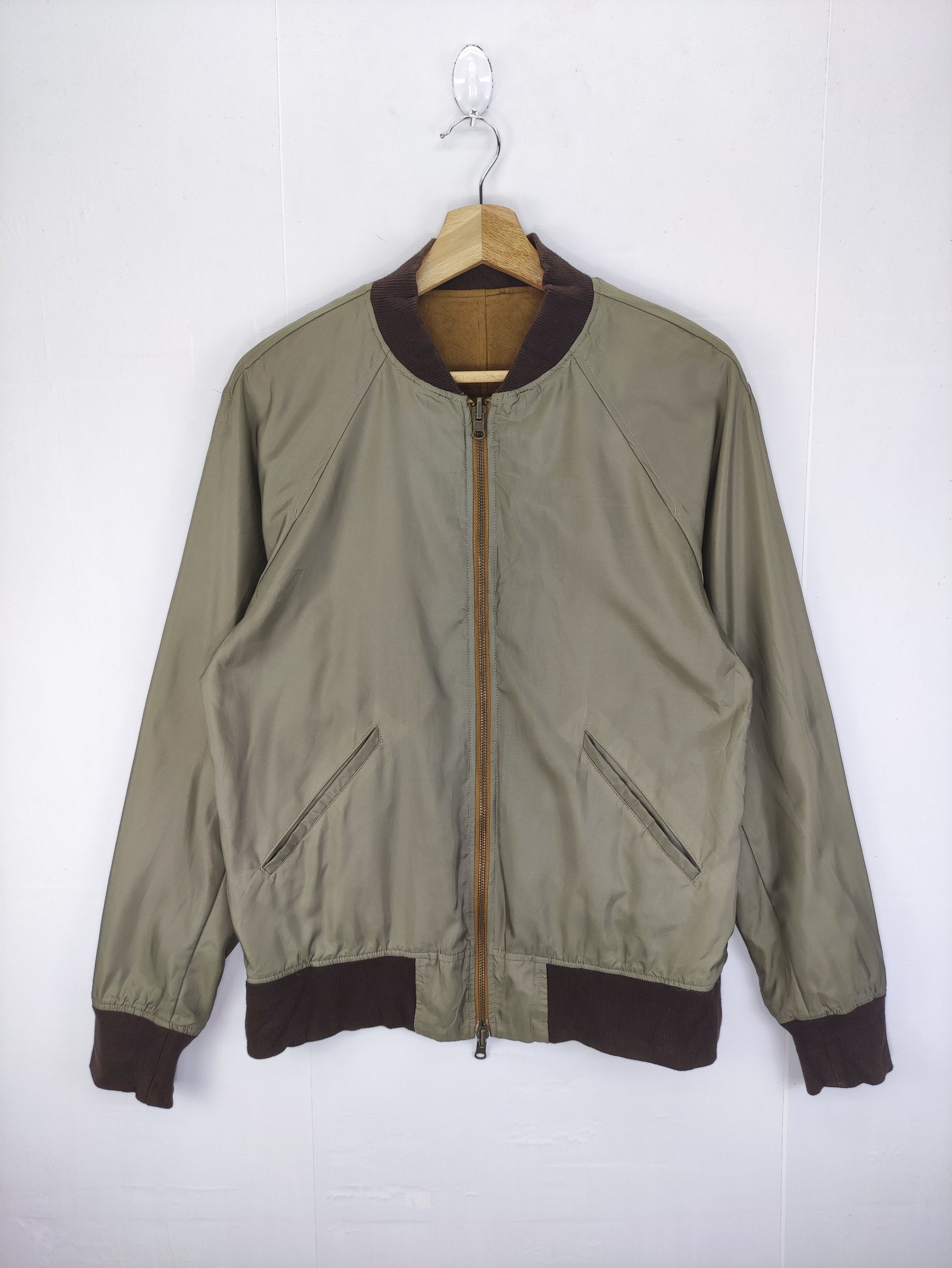 Japanese Brand Vintage Ggd Moleskin Reversible Jacket Zipper Size US M / EU 48-50 / 2 - 1 Thumbnail