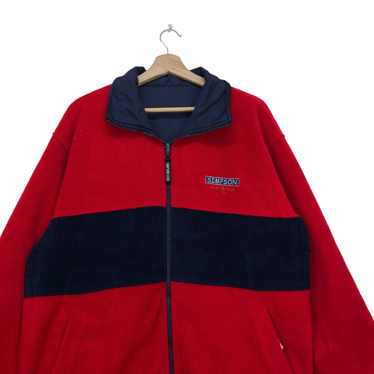 Japanese Brand Vtg Simpson Australia Sport Golf Fleece Reversible Jacket Size US L / EU 52-54 / 3 - 3 Thumbnail