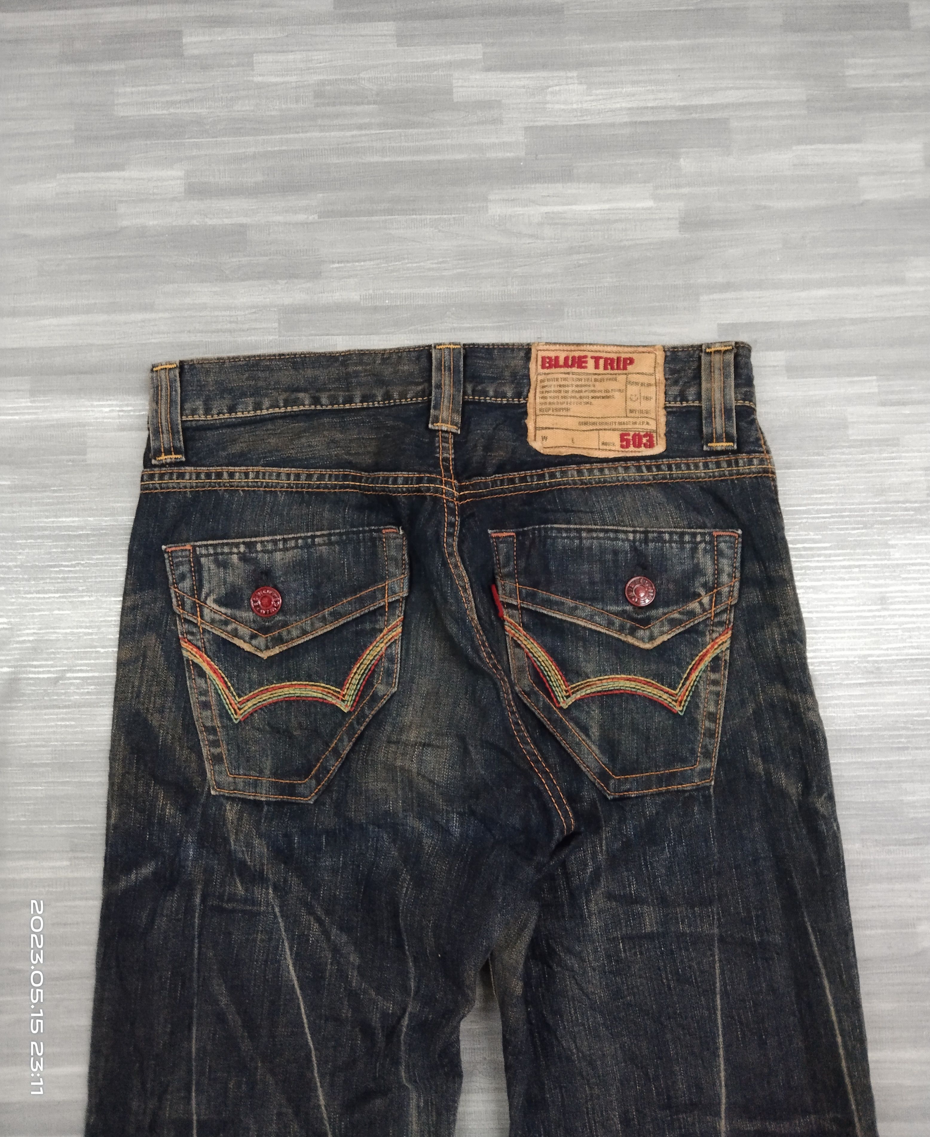 Edwin 90s SiCK RUSTY BLUE TRIP JAPAN DENIM PANTS Size US 31 - 5 Thumbnail