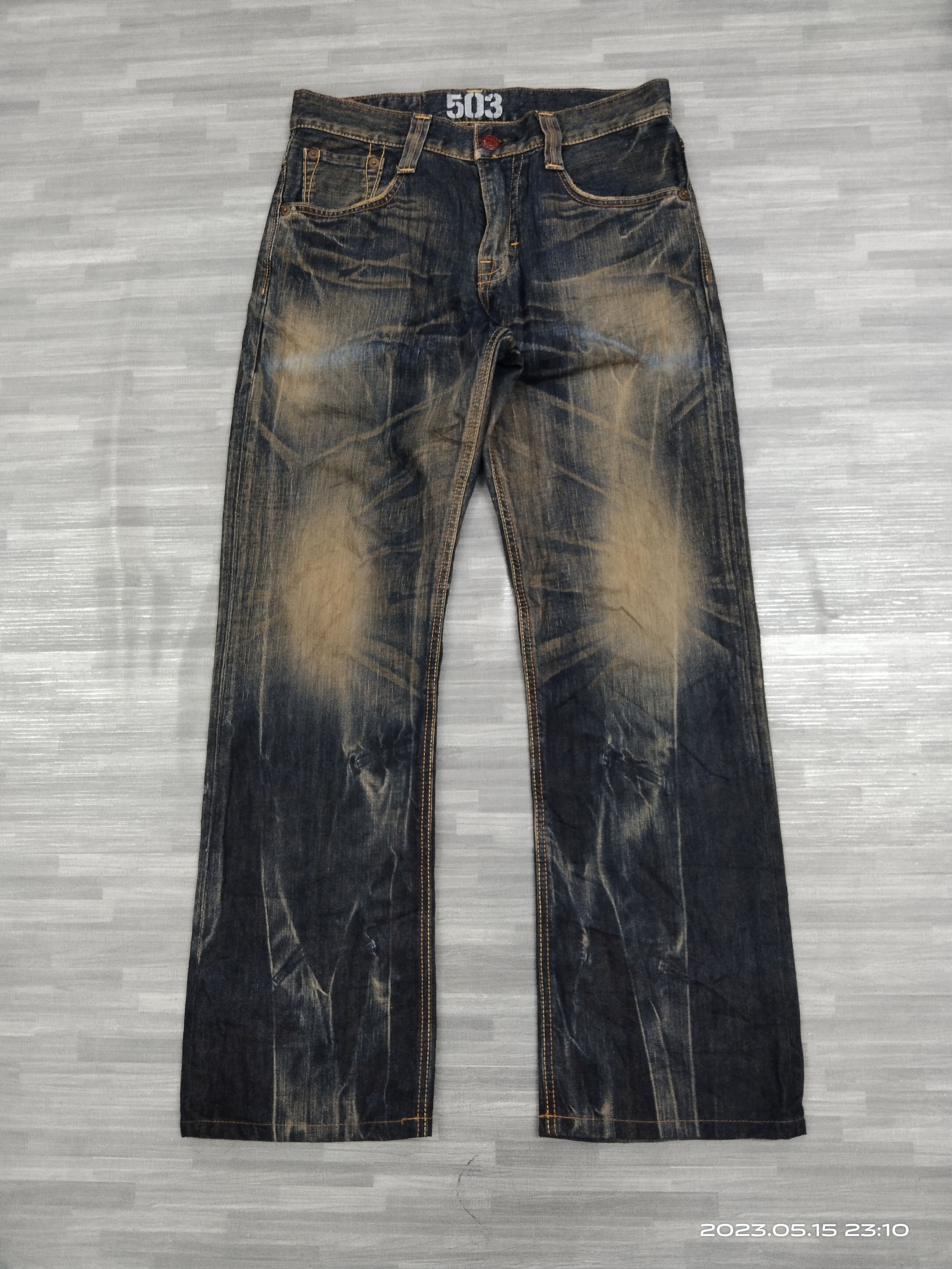 Edwin 90s SiCK RUSTY BLUE TRIP JAPAN DENIM PANTS Size US 31 - 2 Thumbnail
