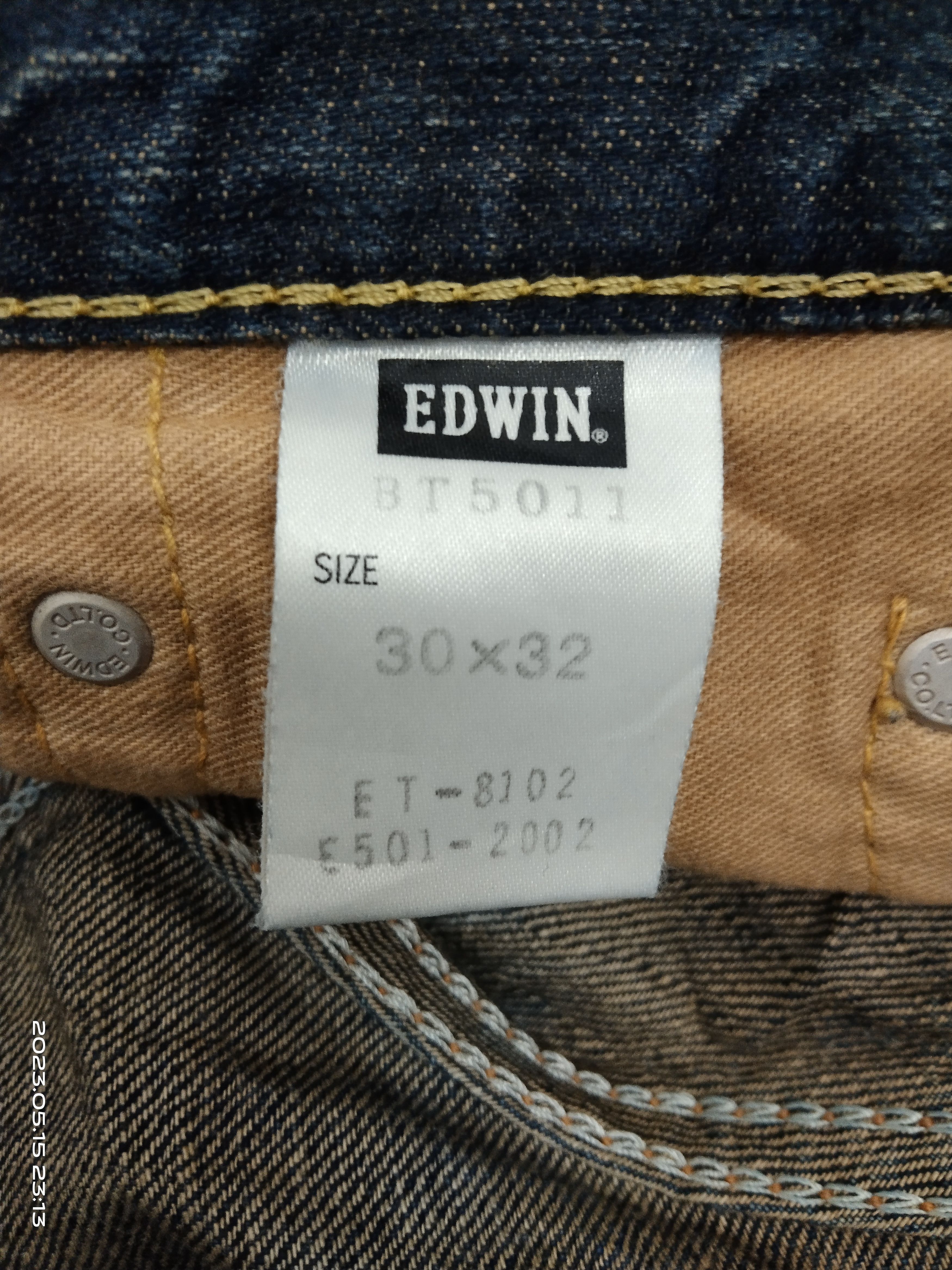 Edwin 90s SiCK RUSTY BLUE TRIP JAPAN DENIM PANTS Size US 31 - 8 Thumbnail