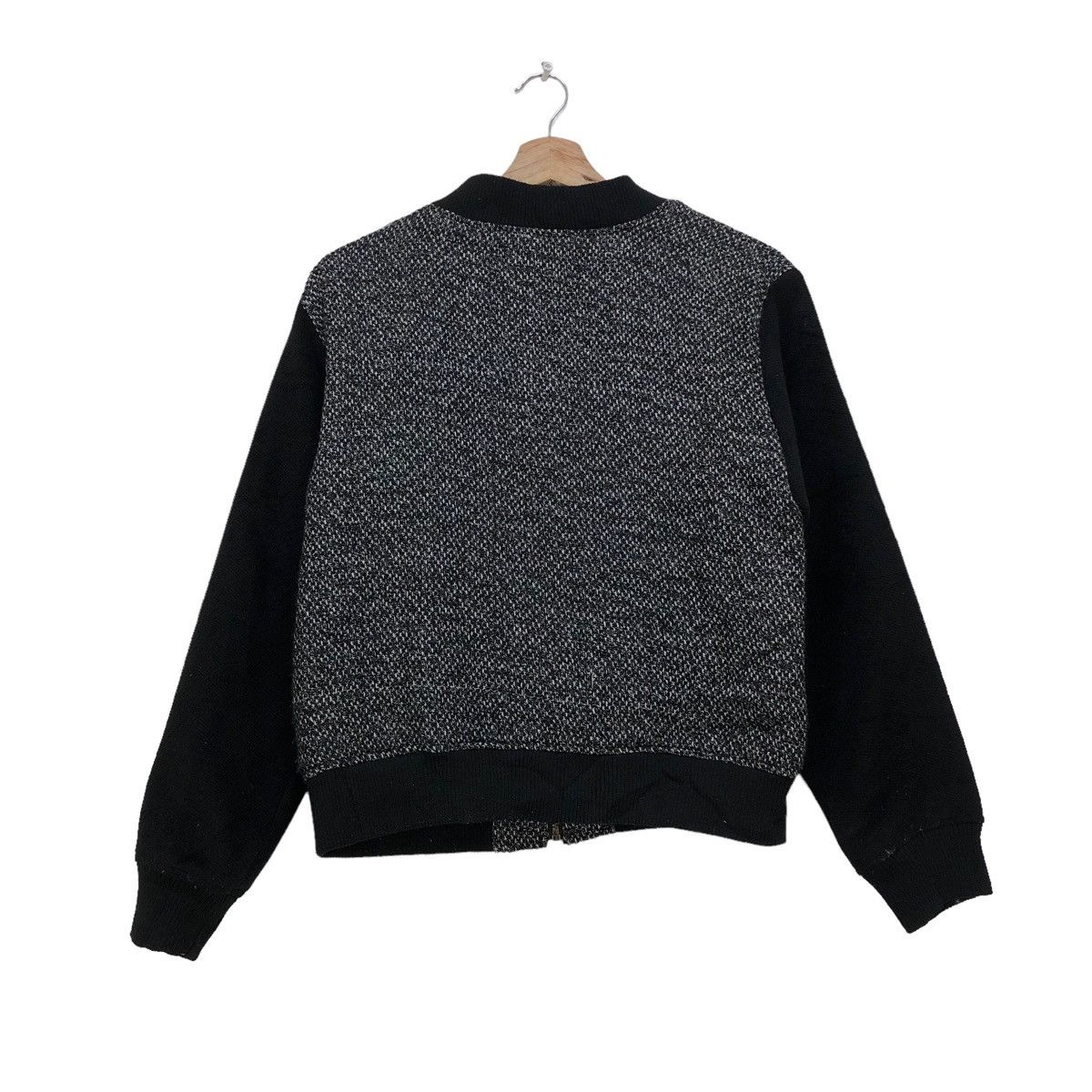 Japanese Brand Browny Tweed On Body Bomber Jacket Size US M / EU 48-50 / 2 - 2 Thumbnail