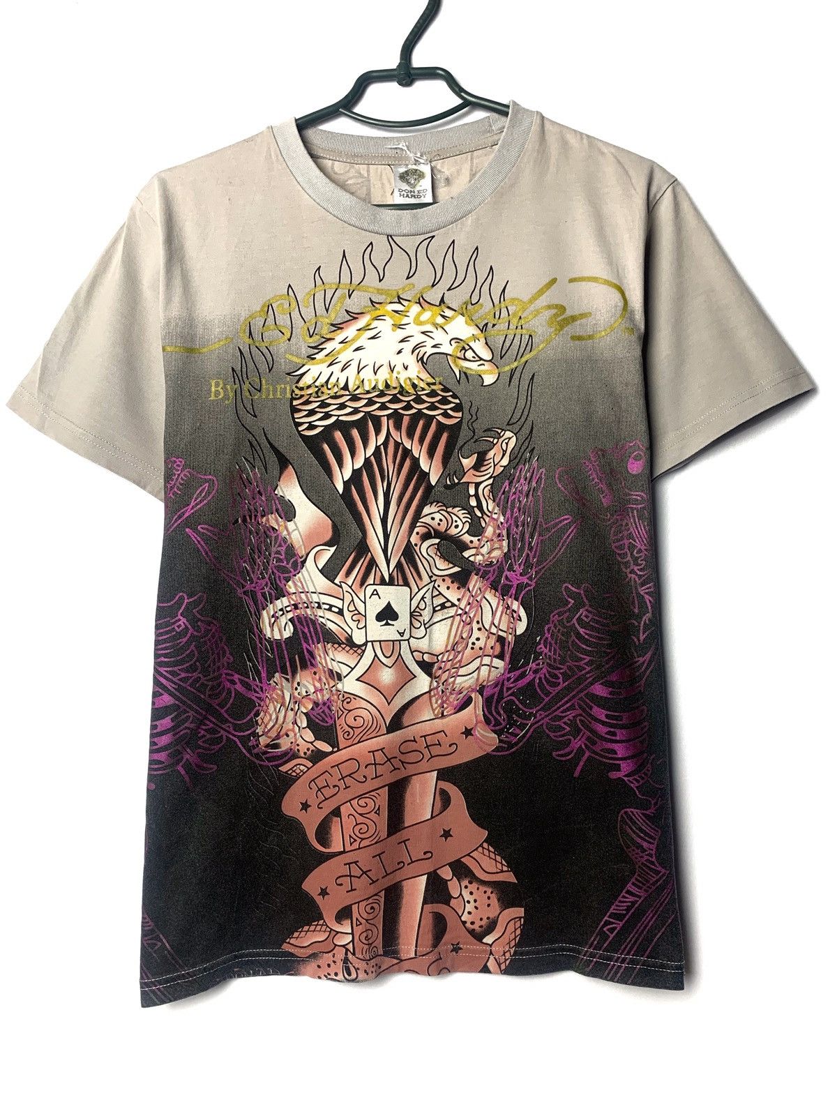 Christian Audigier Vintage Ed Hardy T Shirt Size US M / EU 48-50 / 2 - 1 Thumbnail