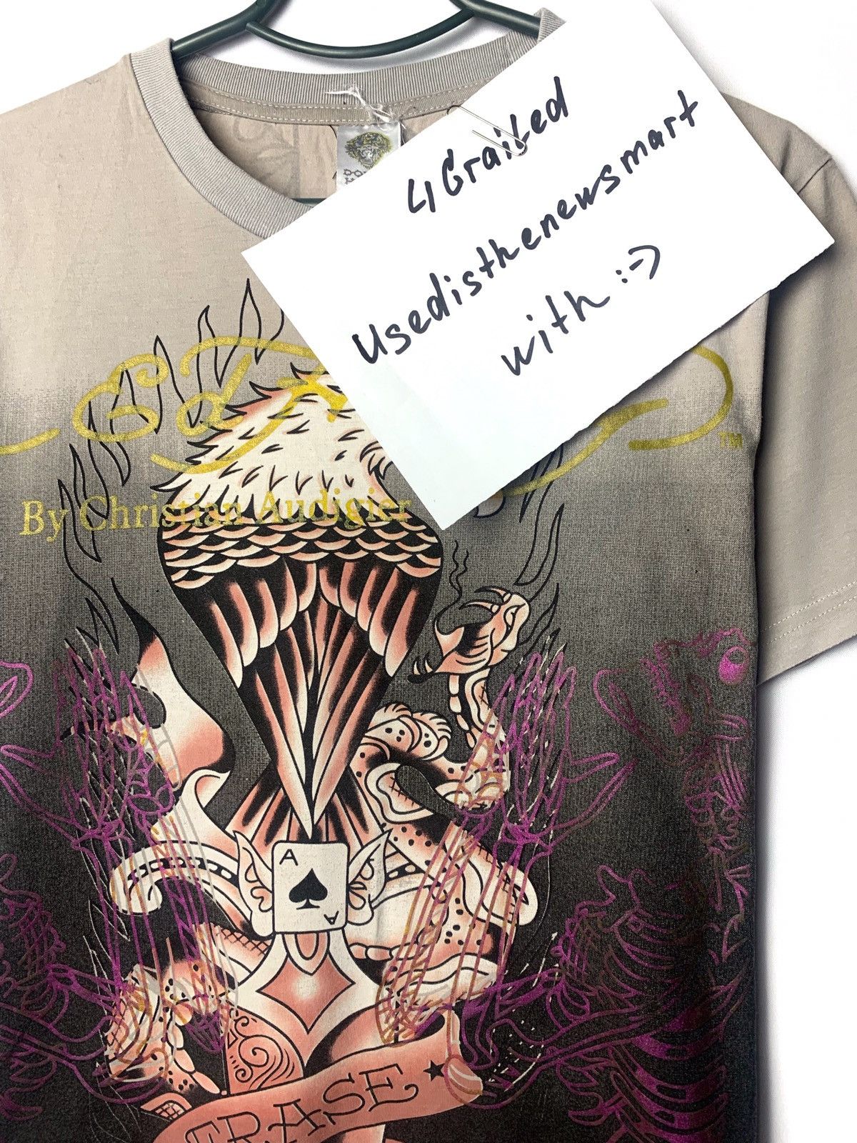 Christian Audigier Vintage Ed Hardy T Shirt Size US M / EU 48-50 / 2 - 6 Thumbnail