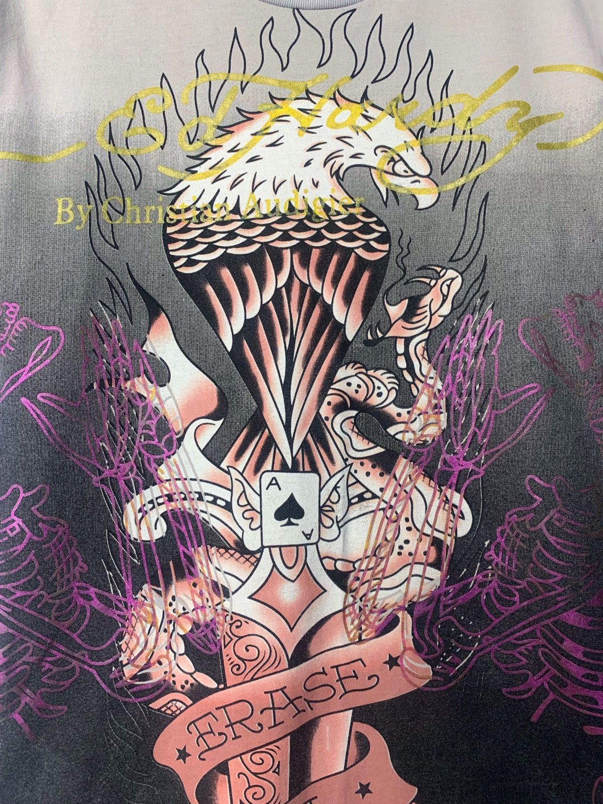 Christian Audigier Vintage Ed Hardy T Shirt Size US M / EU 48-50 / 2 - 4 Thumbnail